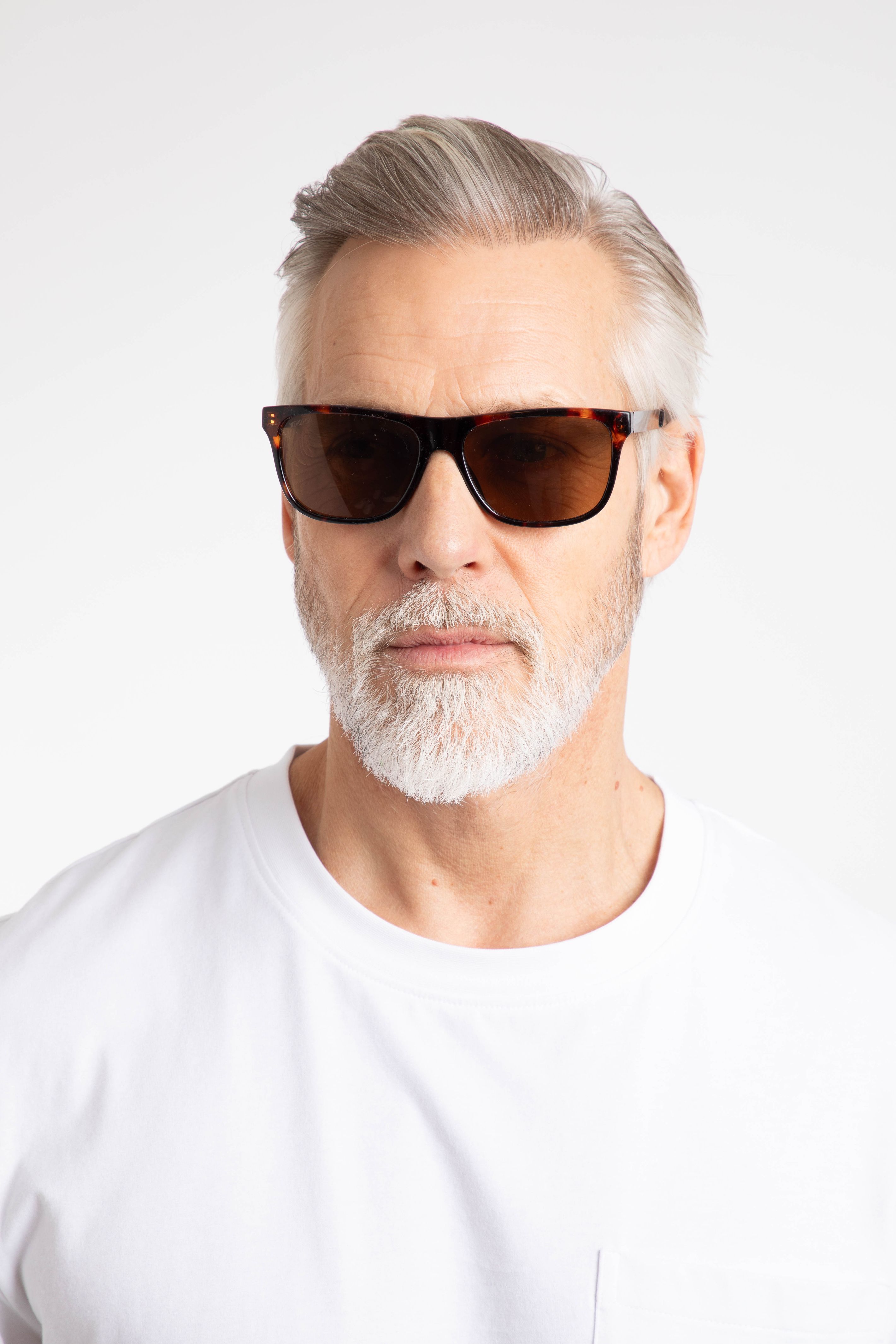 Weird Fish Charlton Rectangular Sunglasses in Antique Tan