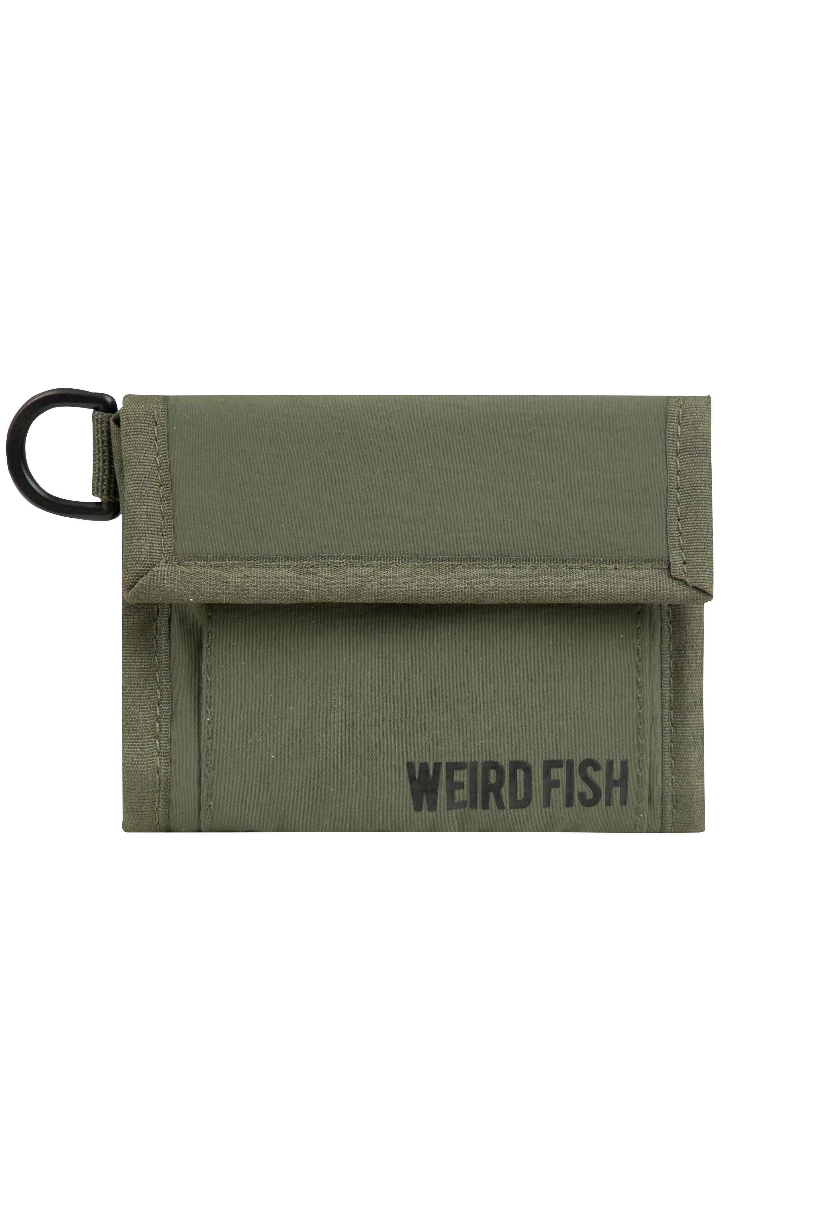 Weird Fish Calden Ripper Wallet in Artichoke Green