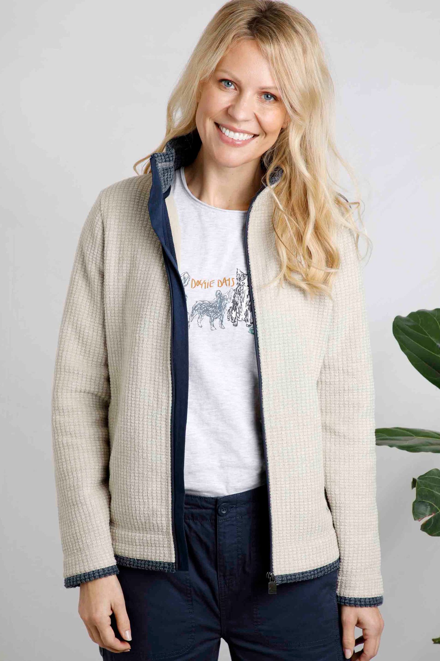 Weird Fish Ariana Eco Full Zip Grid Fleece - Picture 10 of 51