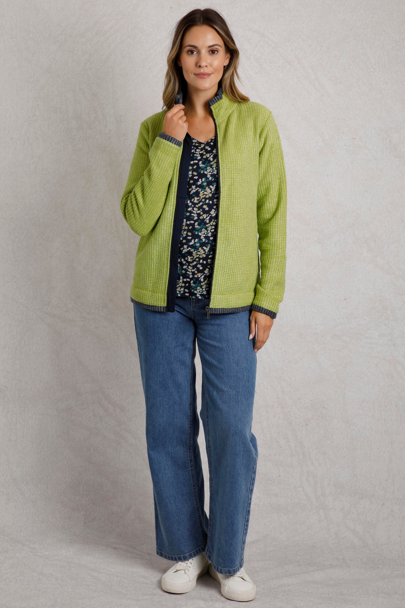 Weird Fish Ariana Eco Full Zip Grid Fleece - Picture 39 of 51