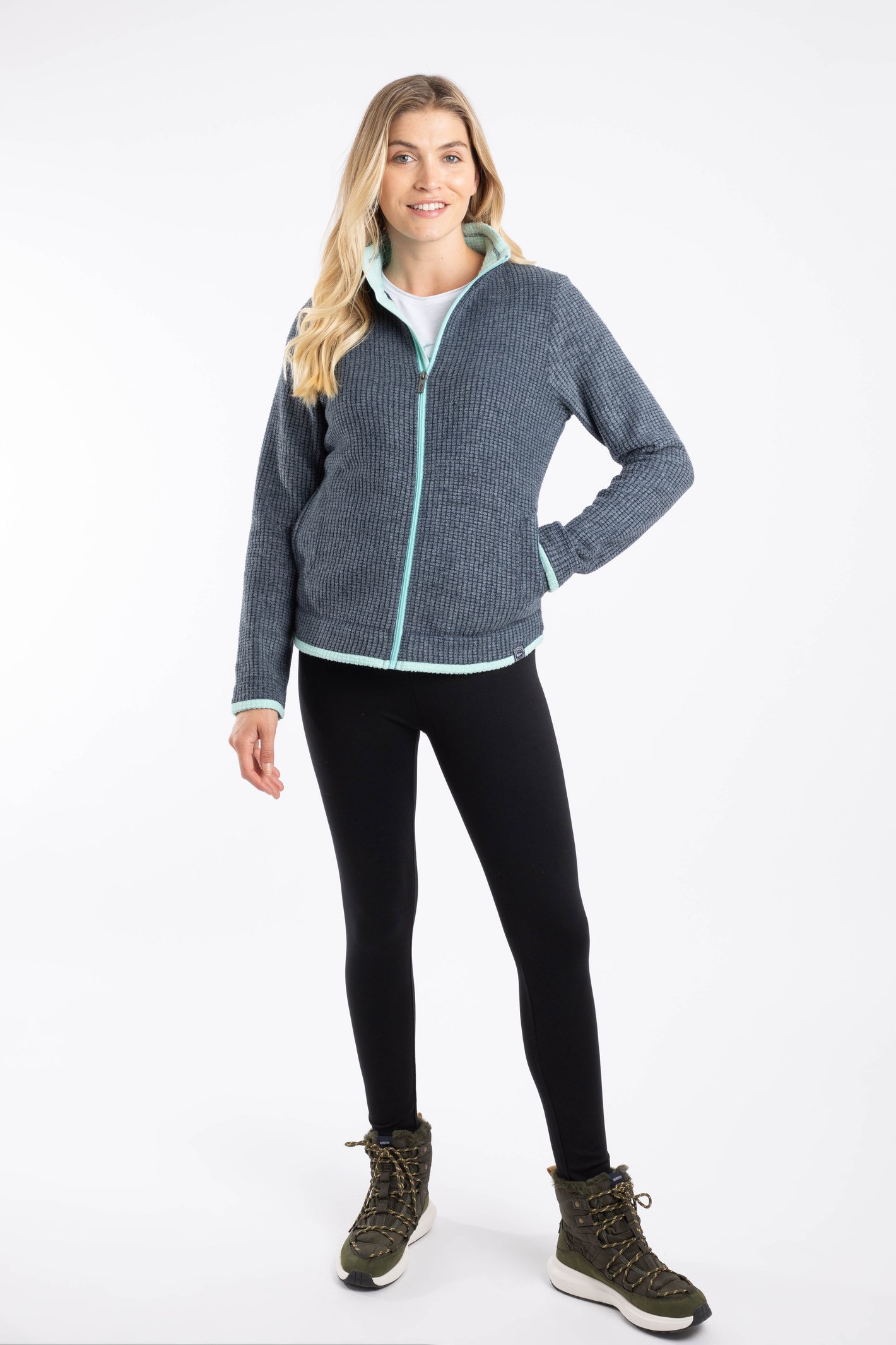 Weird Fish Ariana Eco Full Zip Grid Fleece - Picture 23 of 51