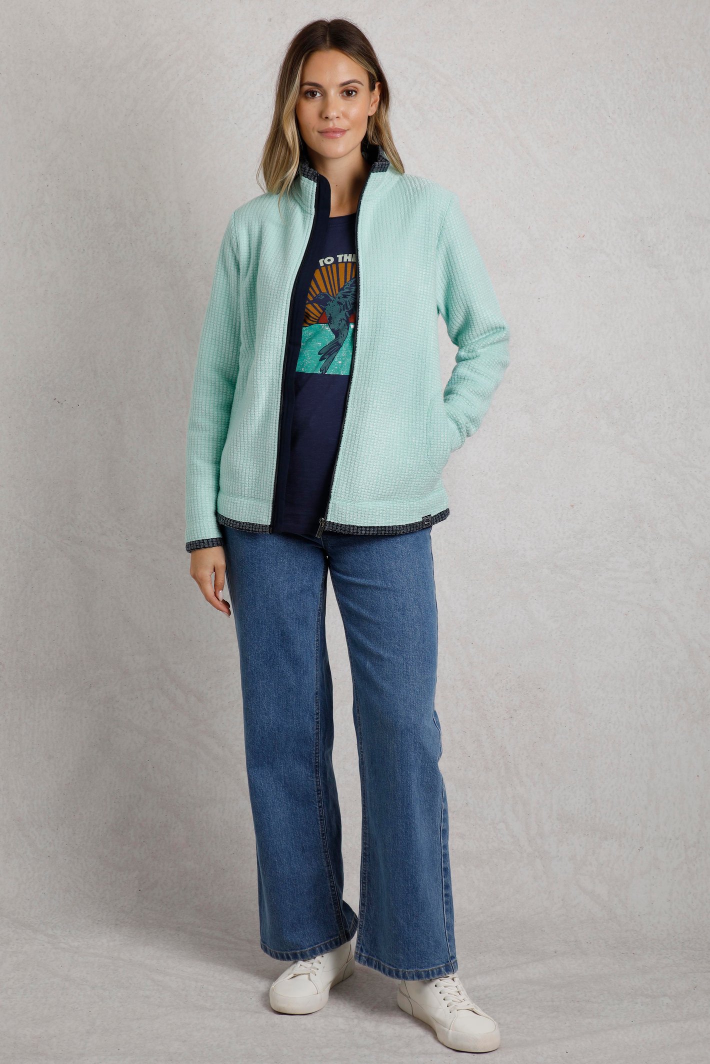 Weird Fish Ariana Eco Full Zip Grid Fleece - Picture 32 of 51