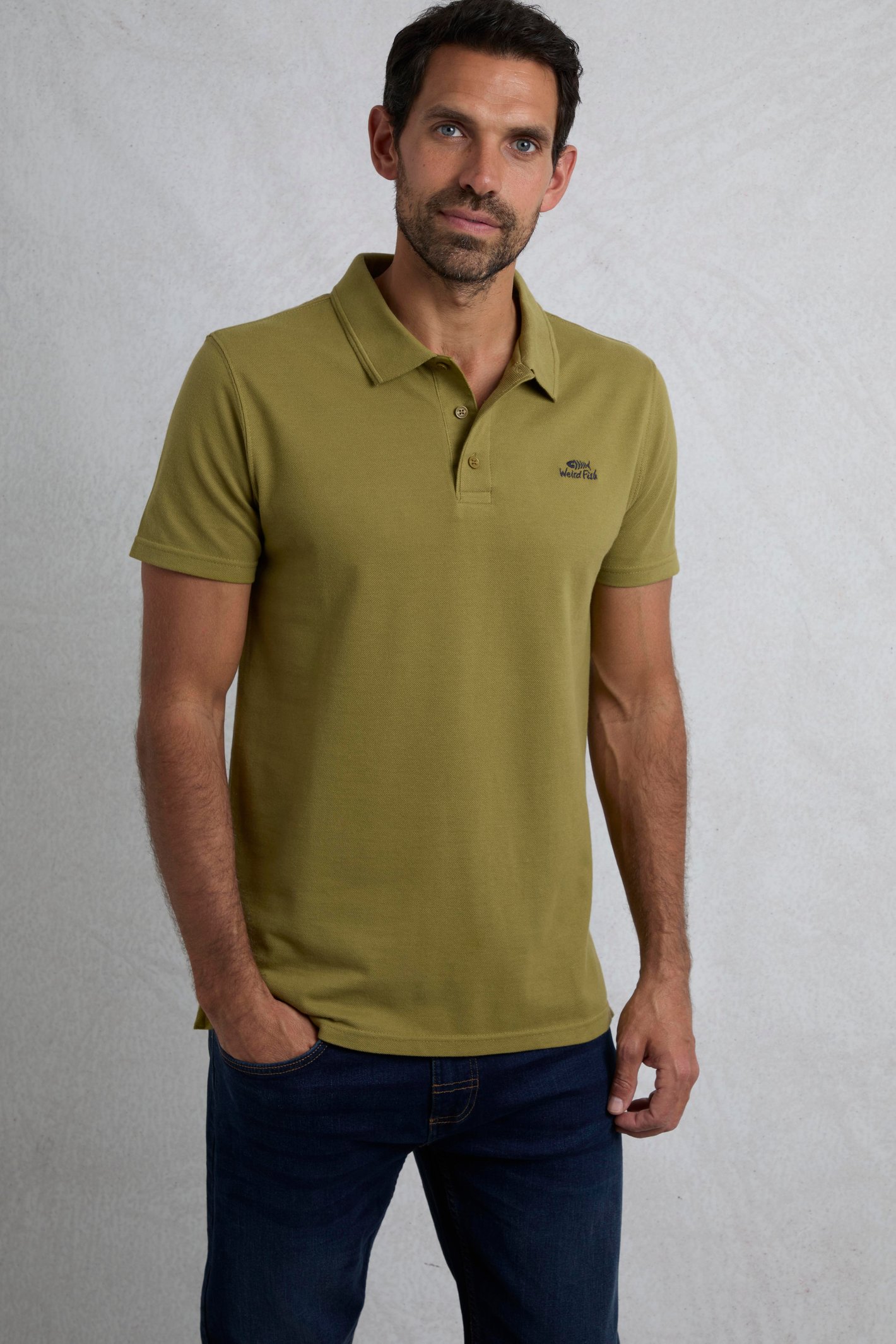 Weird Fish Giles Pique Polo Shirt - Picture 29 of 44