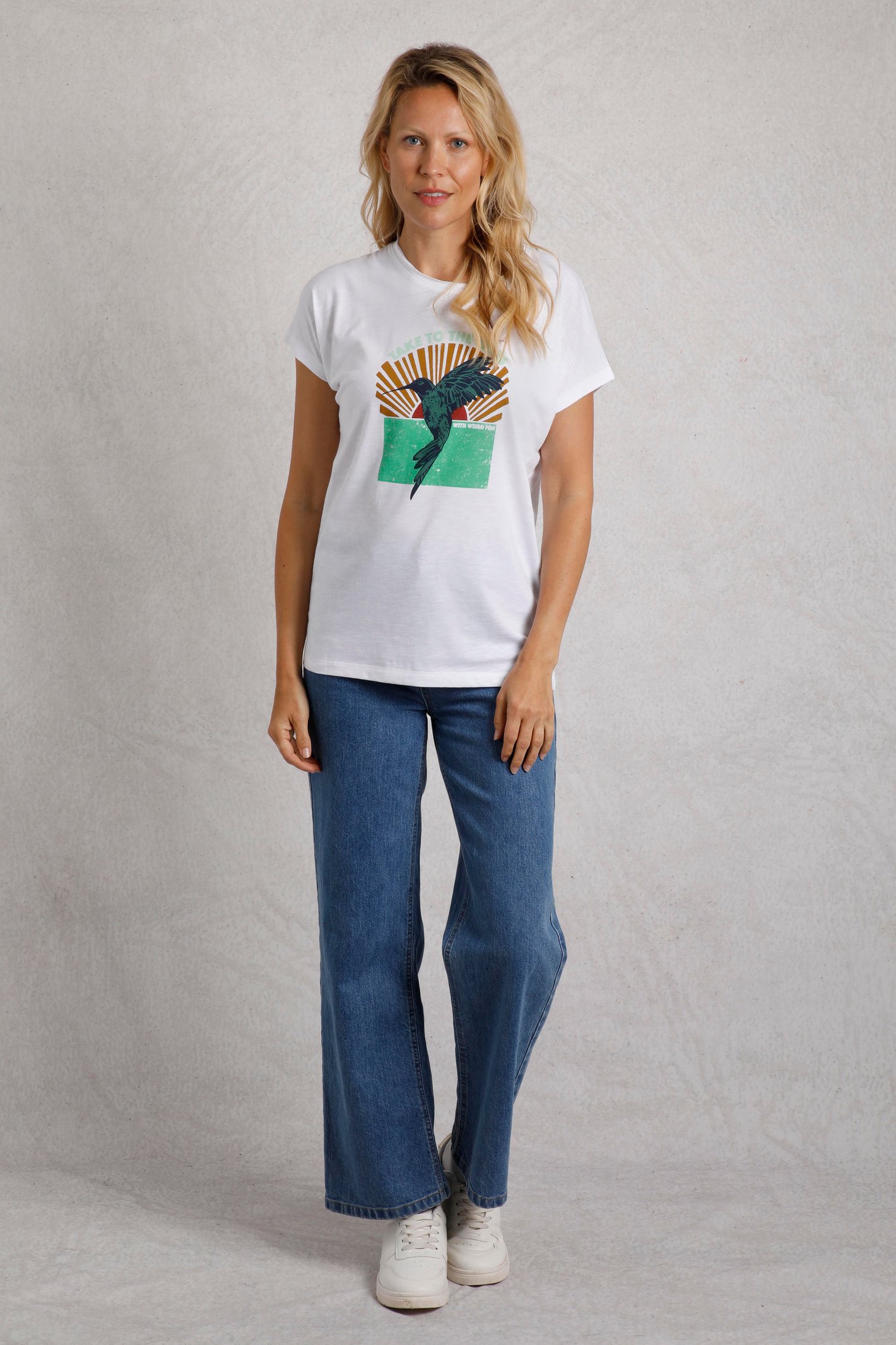 Weird Fish Fly Free Organic Cotton Slub Graphic T-Shirt - Picture 11 of 14