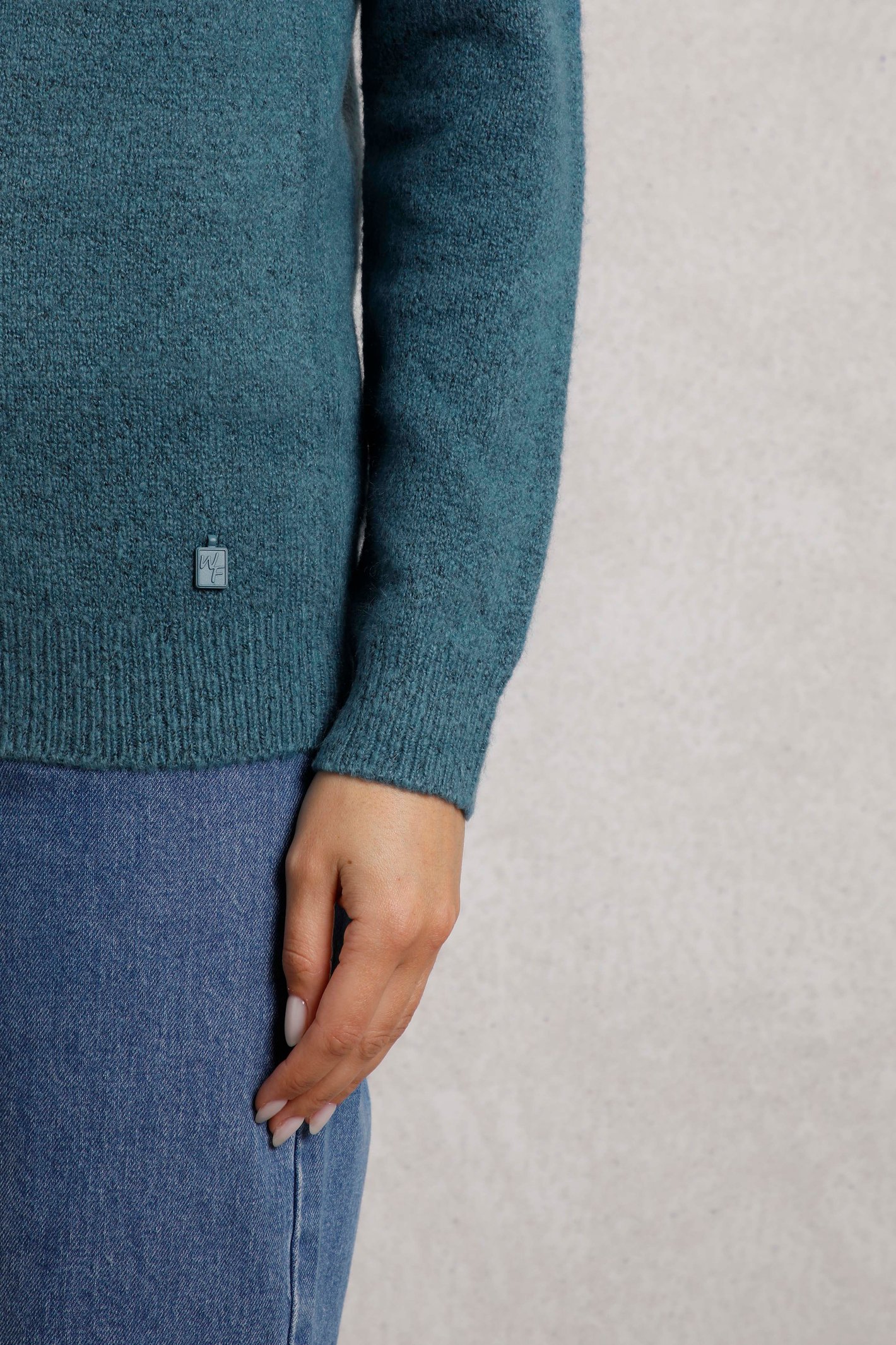 Weird Fish Sinatra Eco Patterned Knit Jumper - Picture 14 of 16