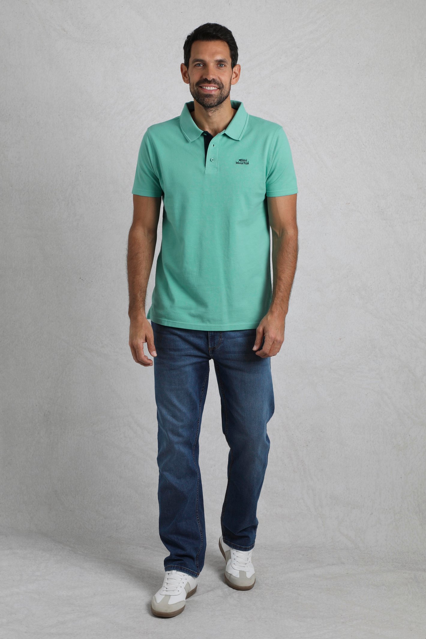 Weird Fish Miles Organic Cotton Pique Polo - Picture 20 of 197