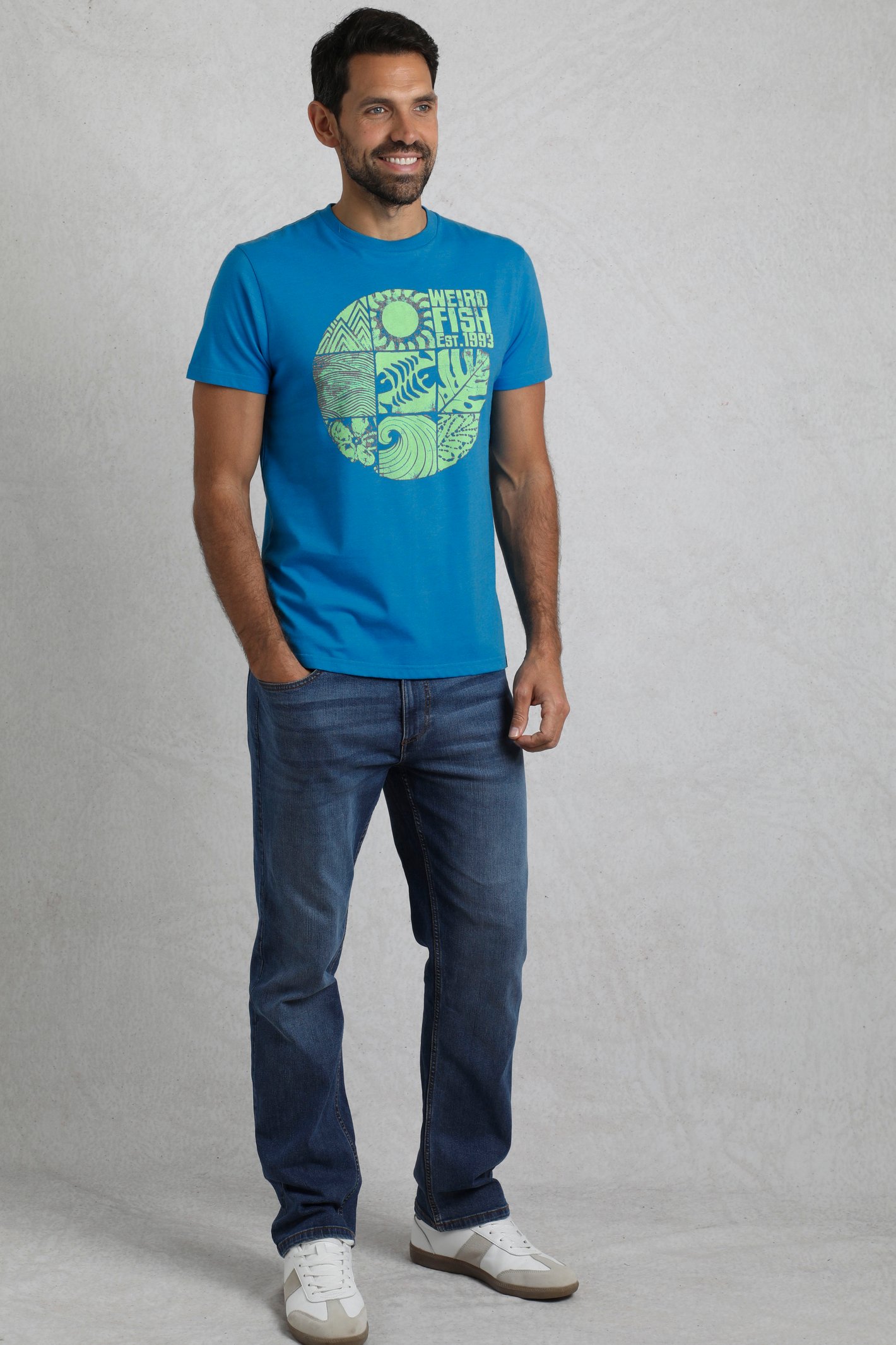 Weird Fish Summer Sector Front Print Eco Graphic T-Shirt - Picture 12 of 39