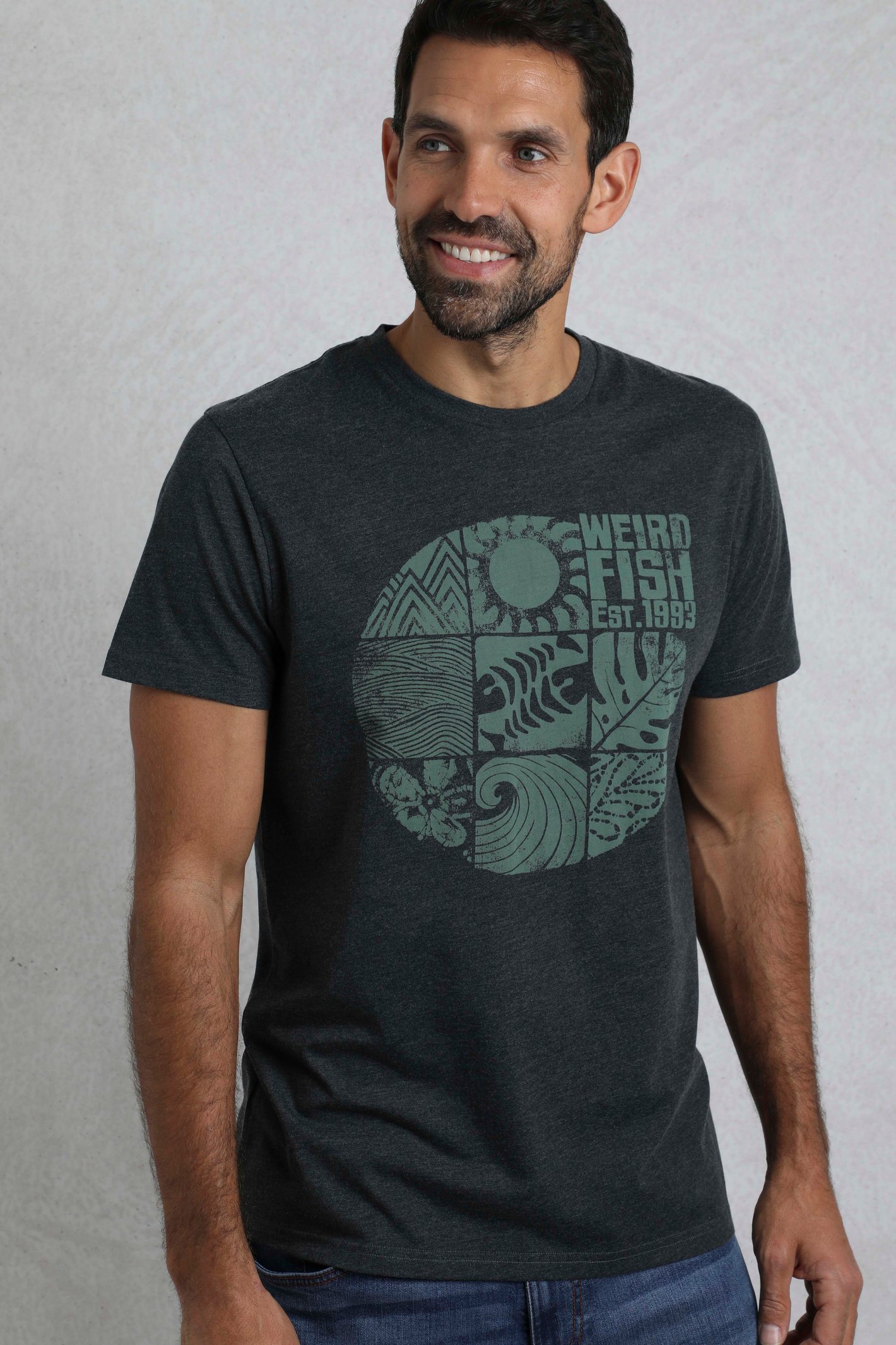 Weird Fish Summer Sector Front Print Eco Graphic T-Shirt - Picture 28 of 39