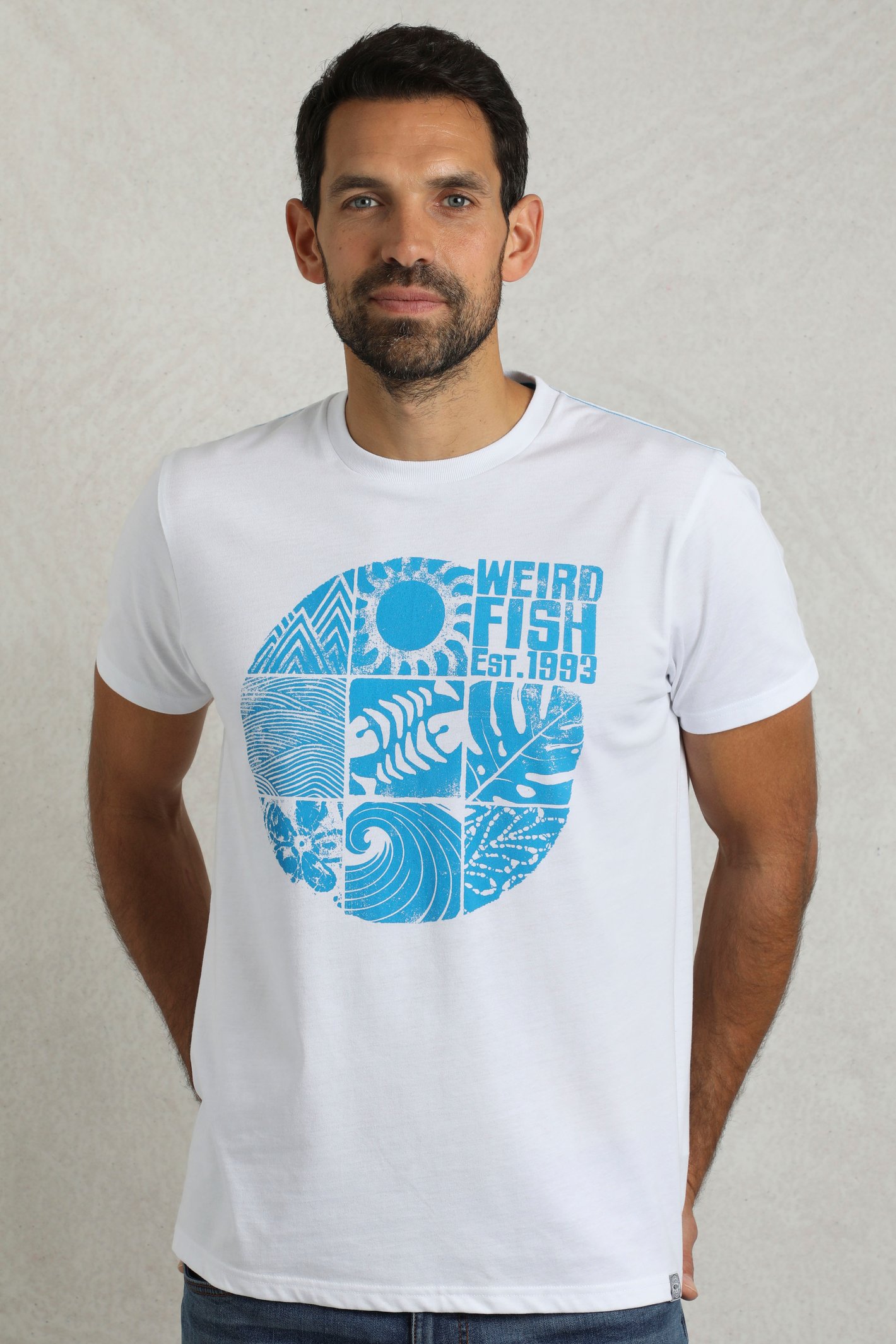 Weird Fish Summer Sector Front Print Eco Graphic T-Shirt - Picture 36 of 39