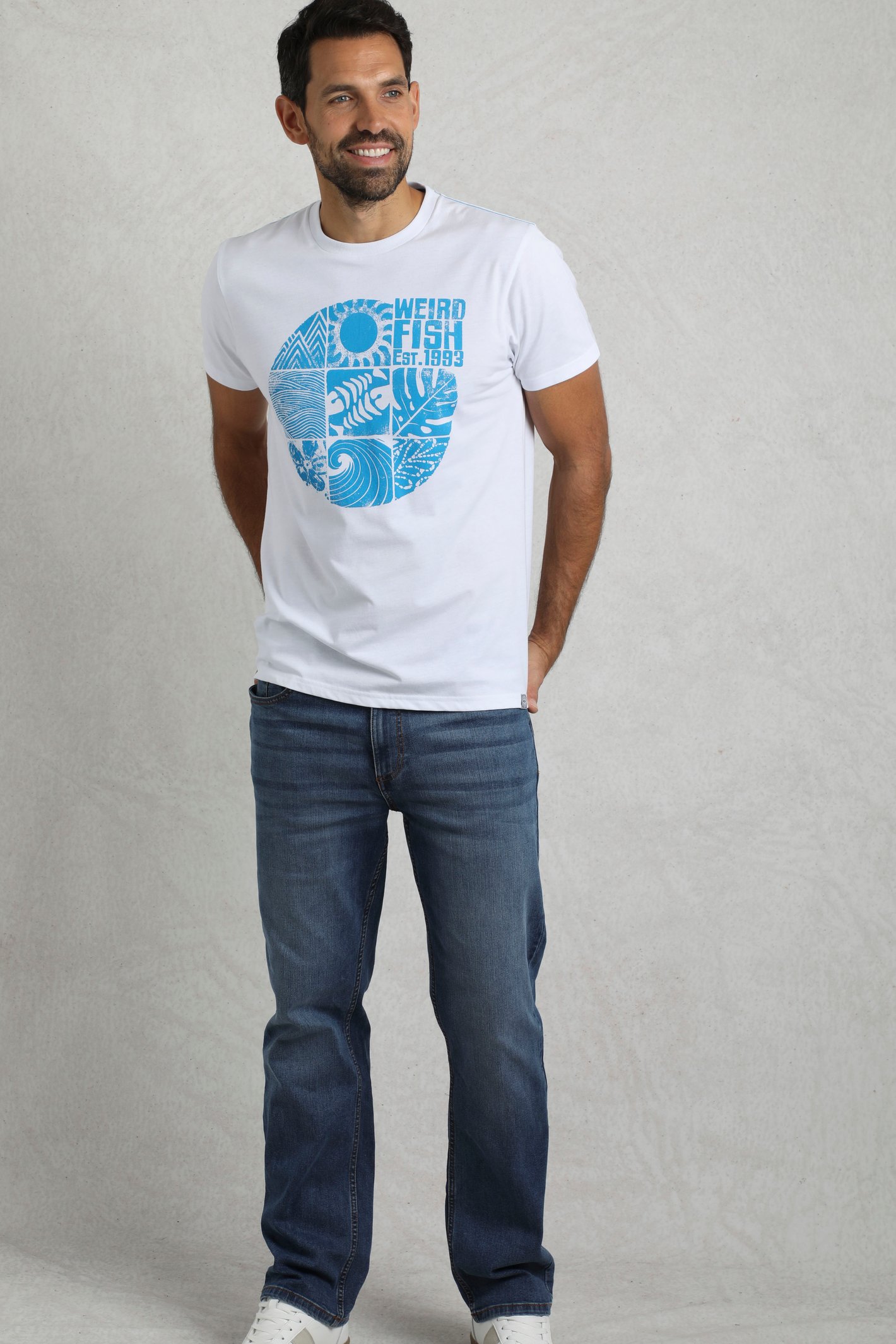 Weird Fish Summer Sector Front Print Eco Graphic T-Shirt - Picture 37 of 39