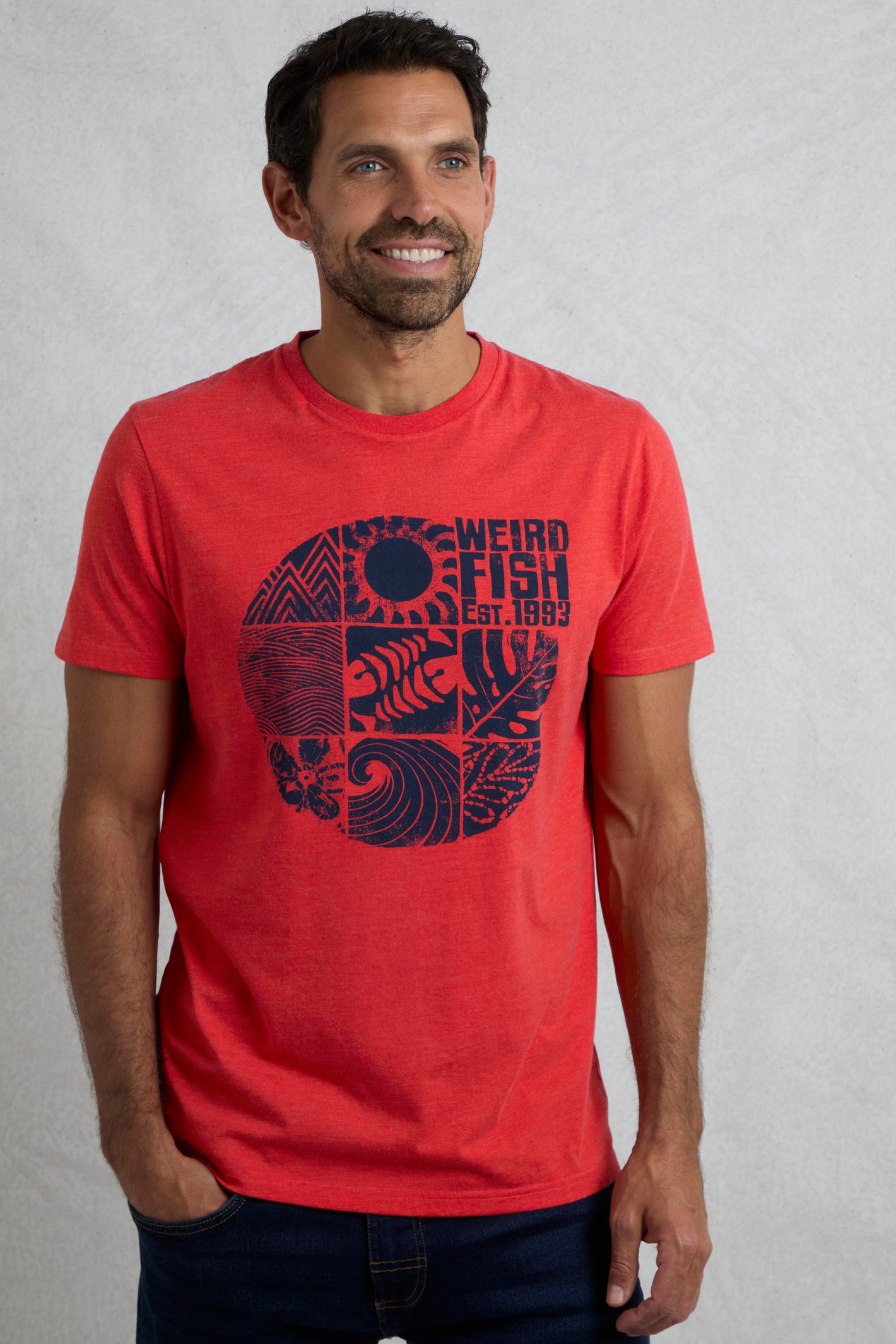 Weird Fish Summer Sector Front Print Eco Graphic T-Shirt - Picture 20 of 39