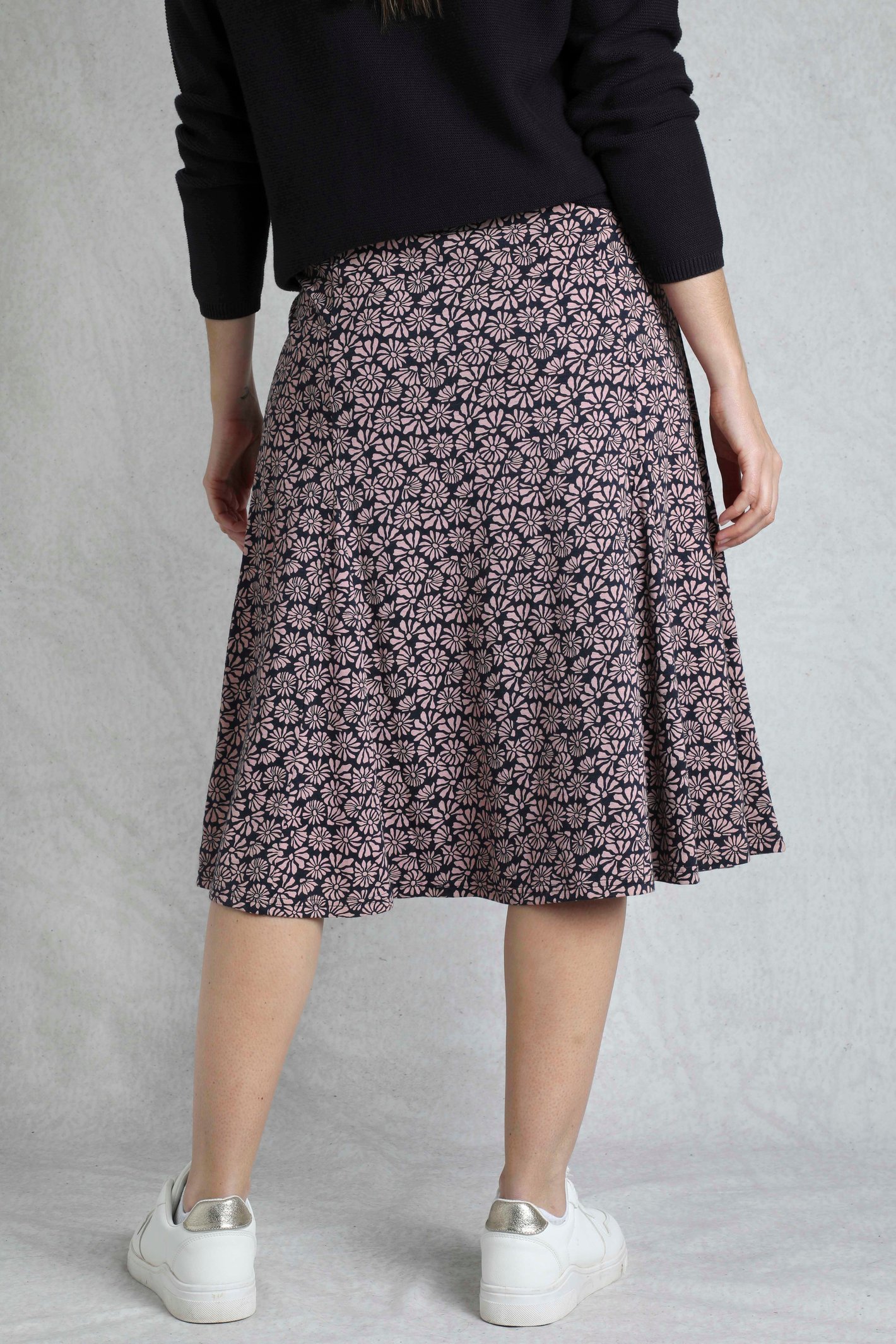 Weird Fish Romaro Printed Jersey Midi Skirt - Picture 10 of 14