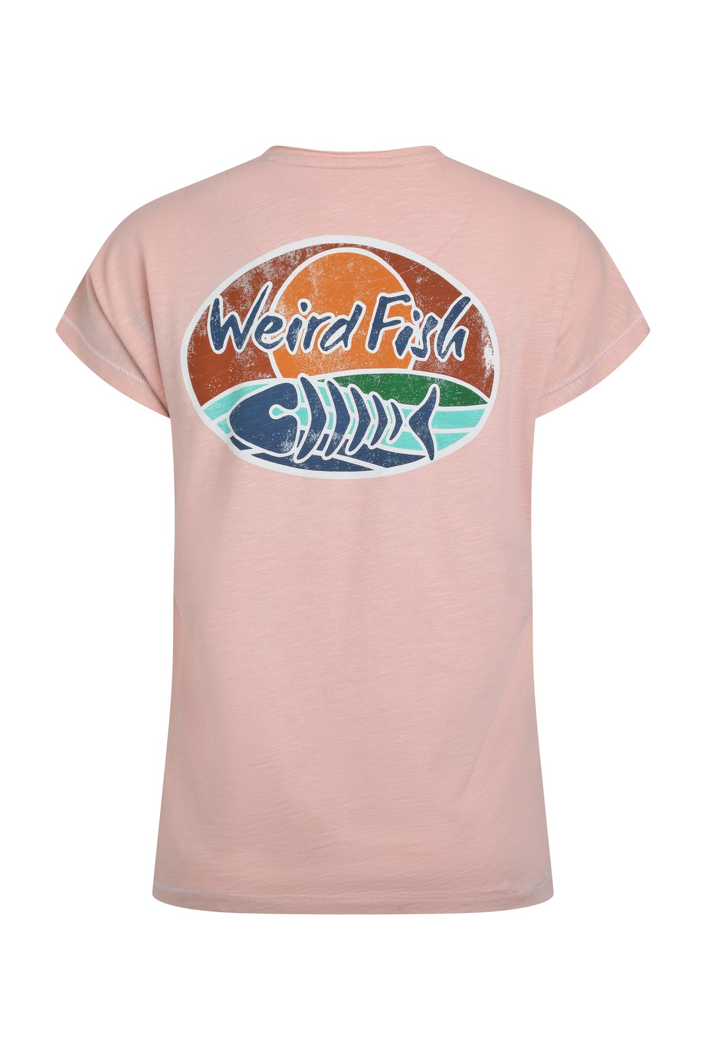 Weird Fish Seashore Organic Cotton Back Print Graphic T-Shirt - Picture 13 of 15