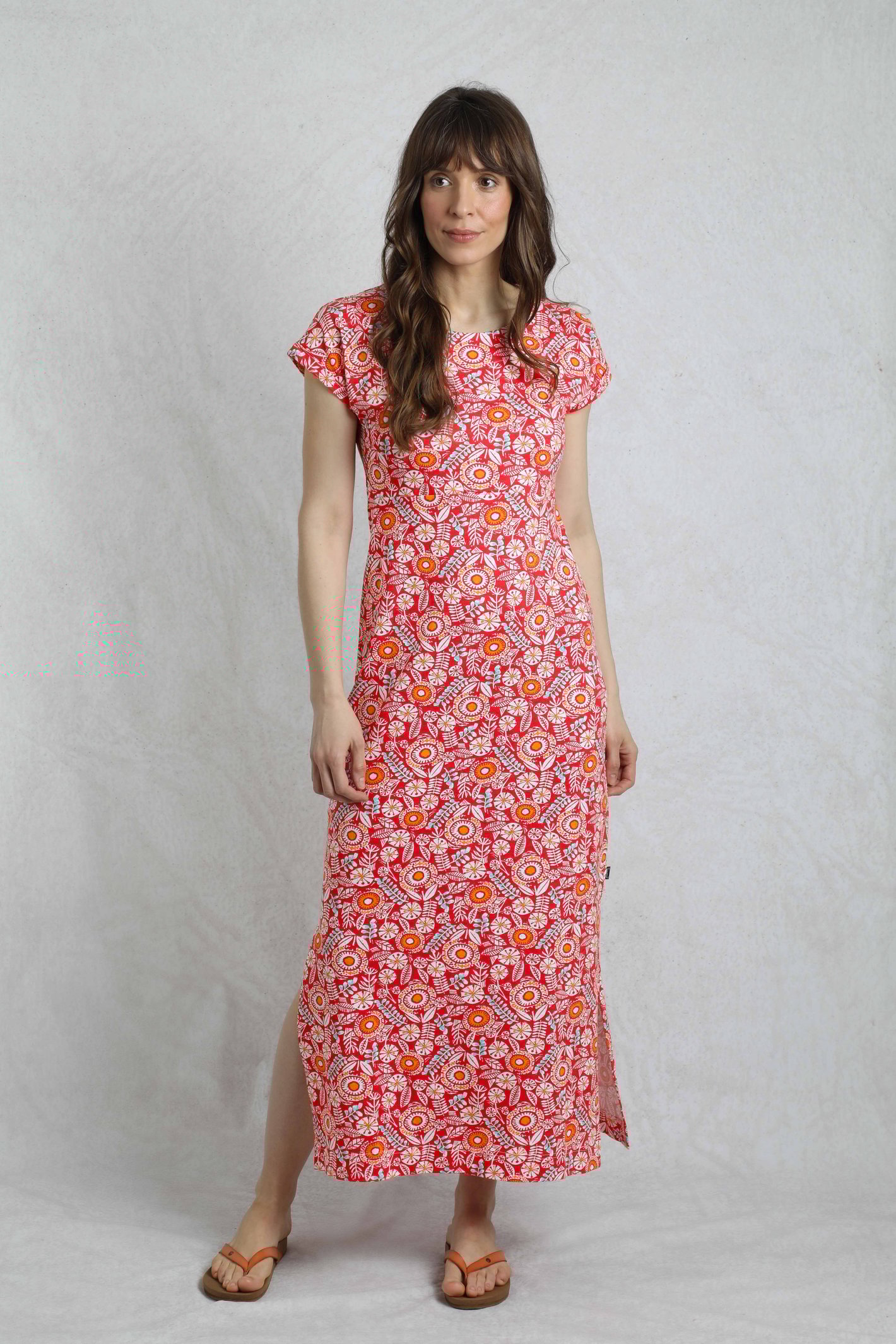 Weird Fish Mirren Organic Cotton Printed Maxi Dress - Picture 8 of 14