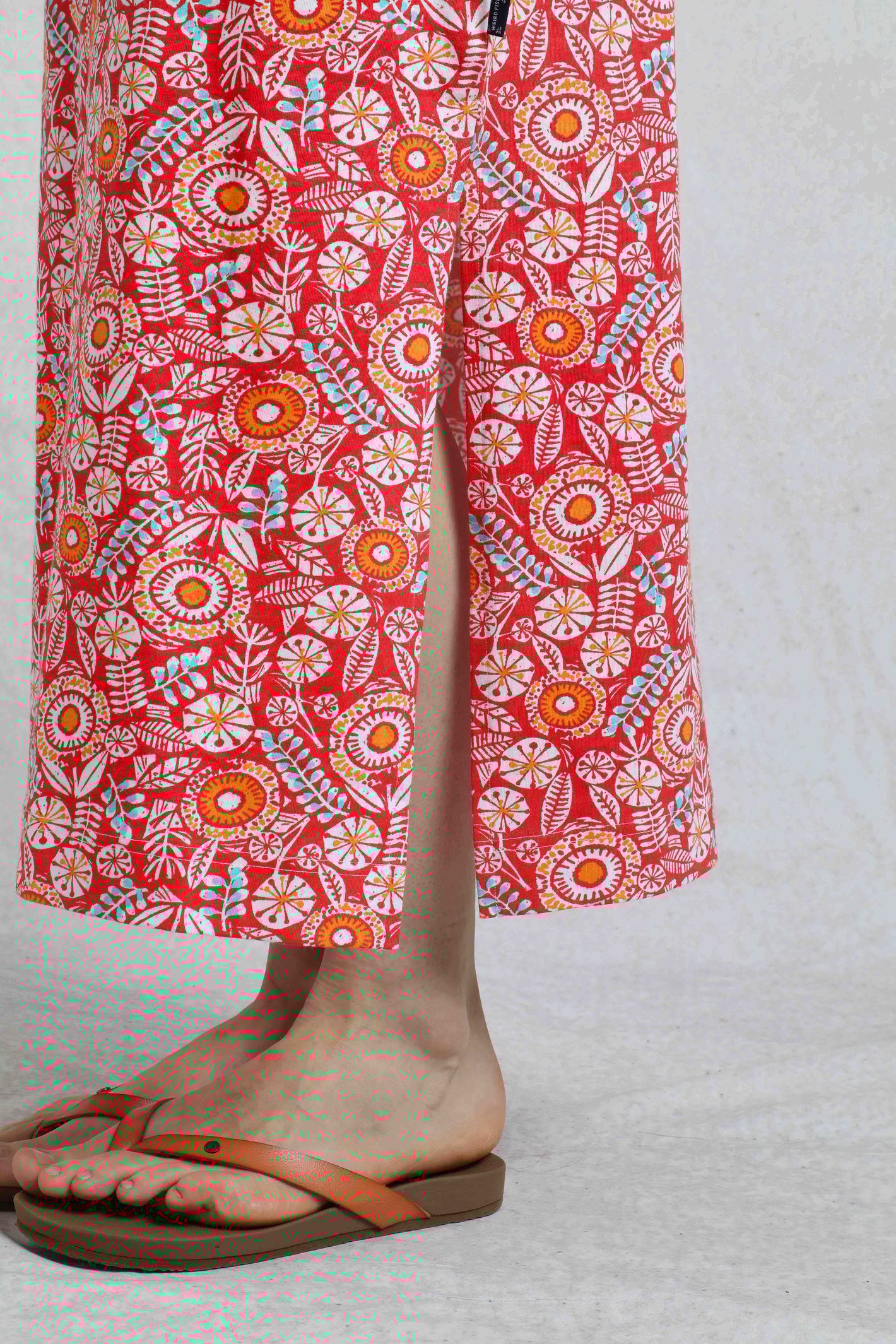 Weird Fish Mirren Organic Cotton Printed Maxi Dress - Picture 12 of 14
