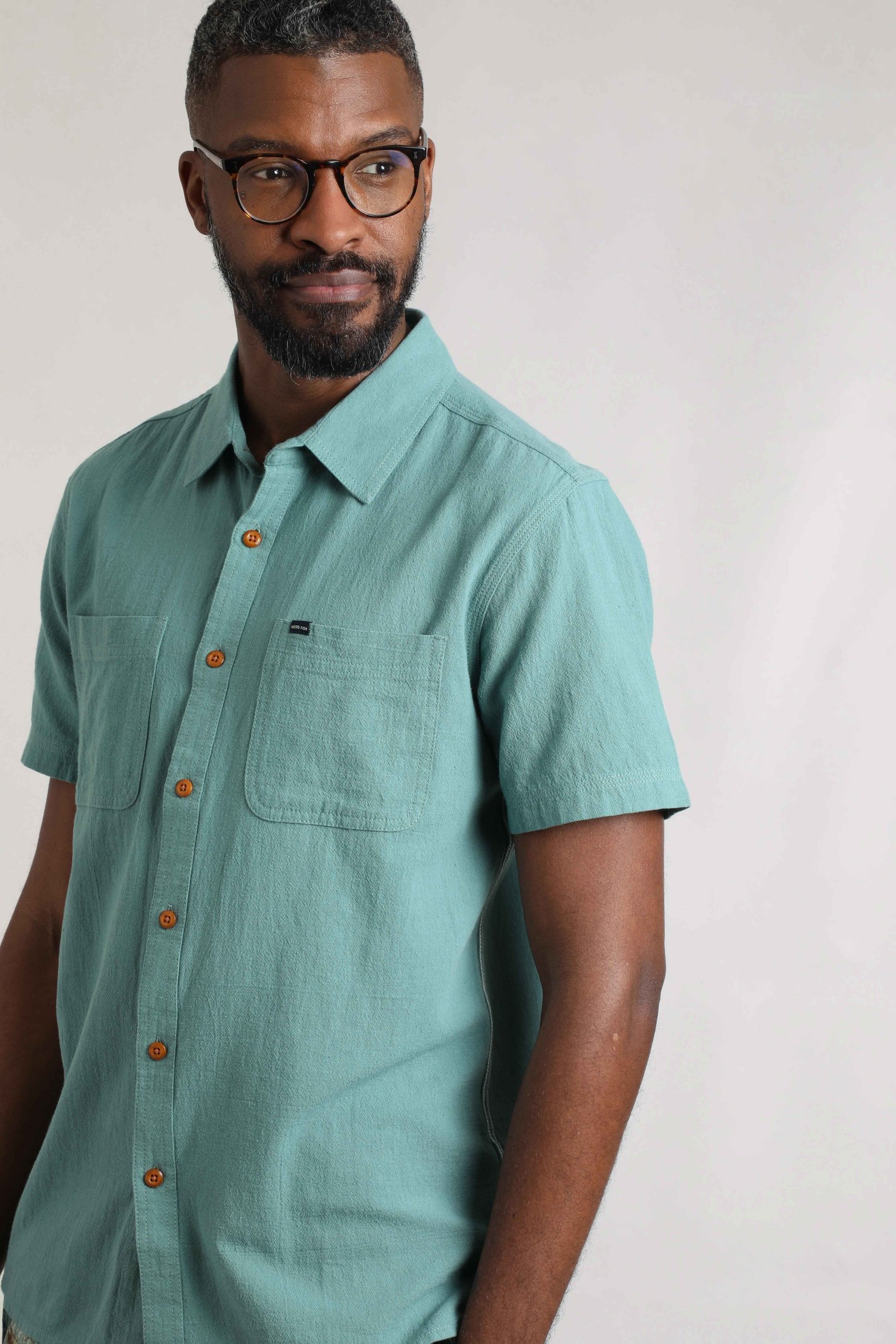 Weird Fish Hinton Organic Cotton and Linen Crepe Shirt - Picture 11 of 15