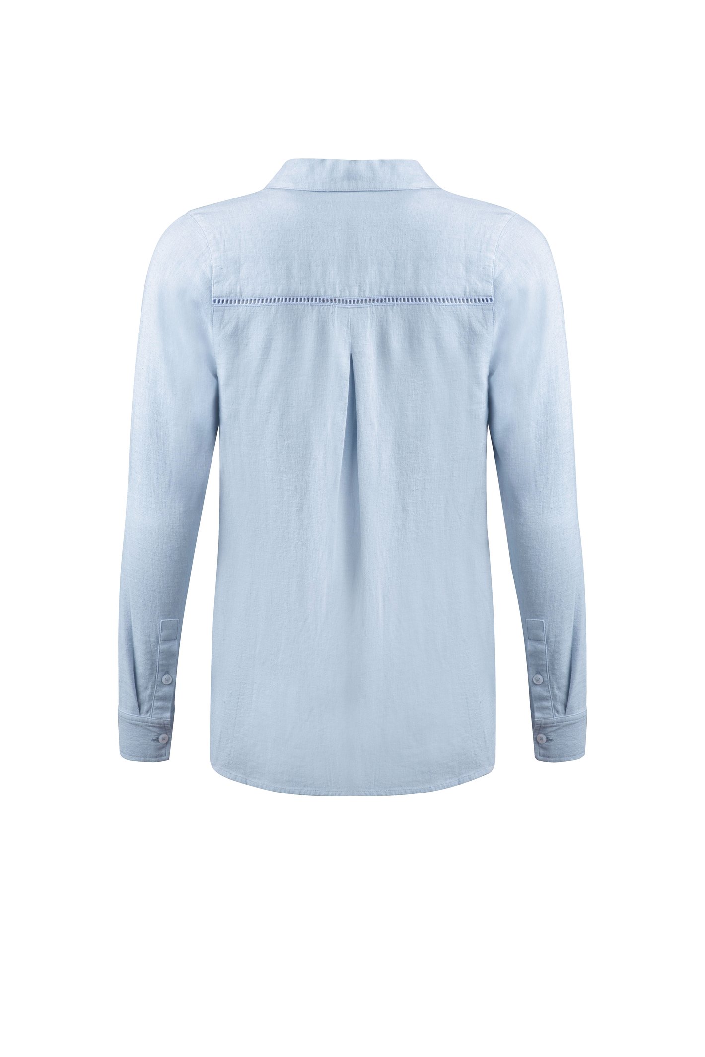 Weird Fish Layla Linen Rich Long Sleeve Shirt - Picture 16 of 17