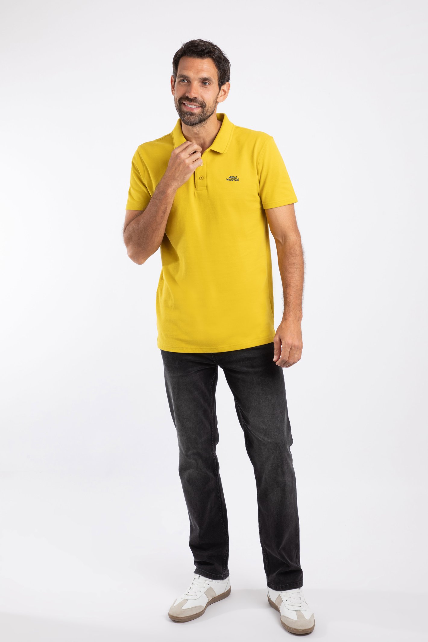 Weird Fish Miles Organic Cotton Pique Polo - Picture 14 of 197