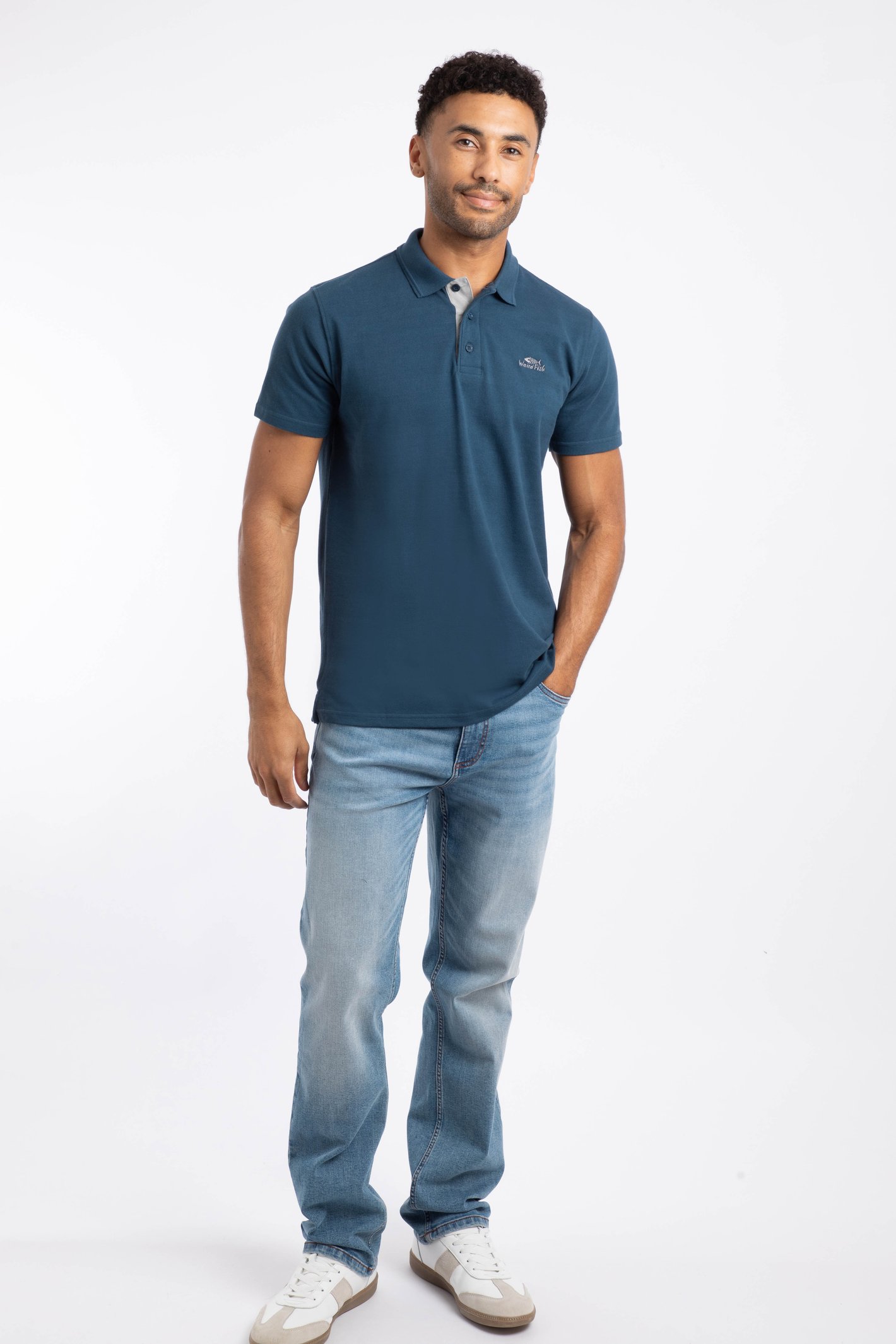 Weird Fish Miles Organic Cotton Pique Polo - Picture 107 of 197