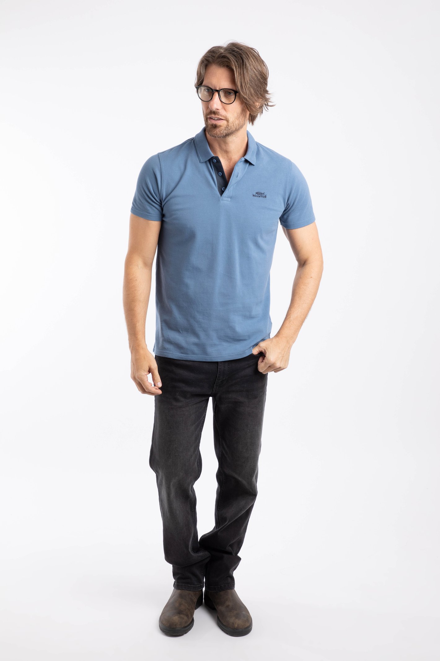 Weird Fish Miles Organic Cotton Pique Polo - Picture 139 of 197