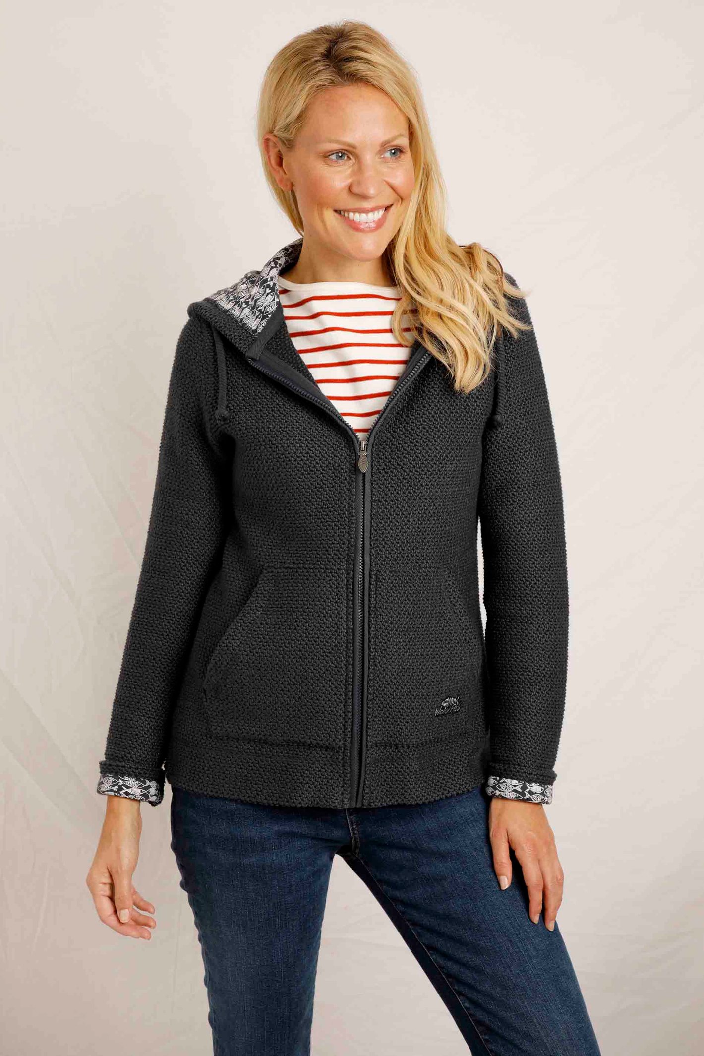 Weird Fish Weylin Full Zip Eco Macaroni Hoodie eBay