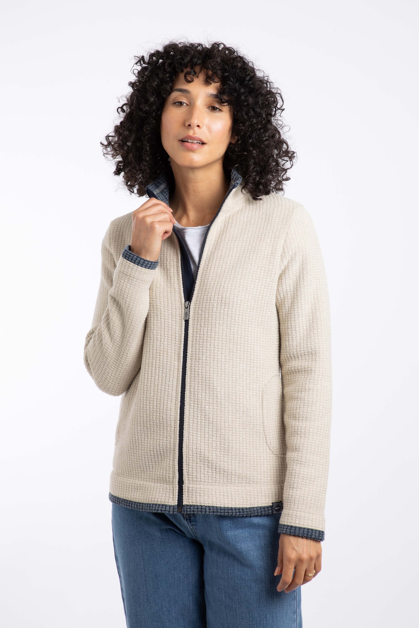 Weird Fish Ariana Eco Full Zip Grid Fleece - Picture 3 of 51