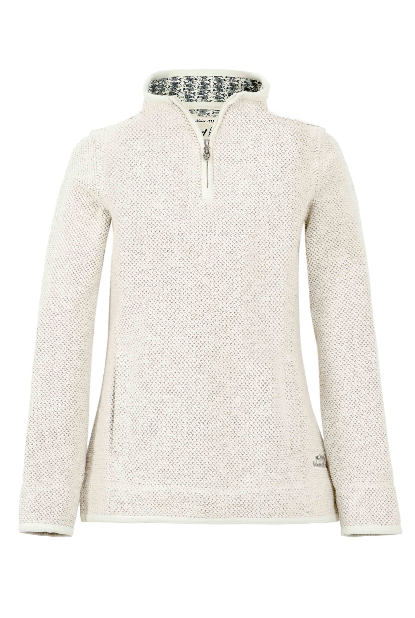 Weird Fish Aria 1/4 Zip Eco Macaroni Sweatshirt - Picture 6 of 22
