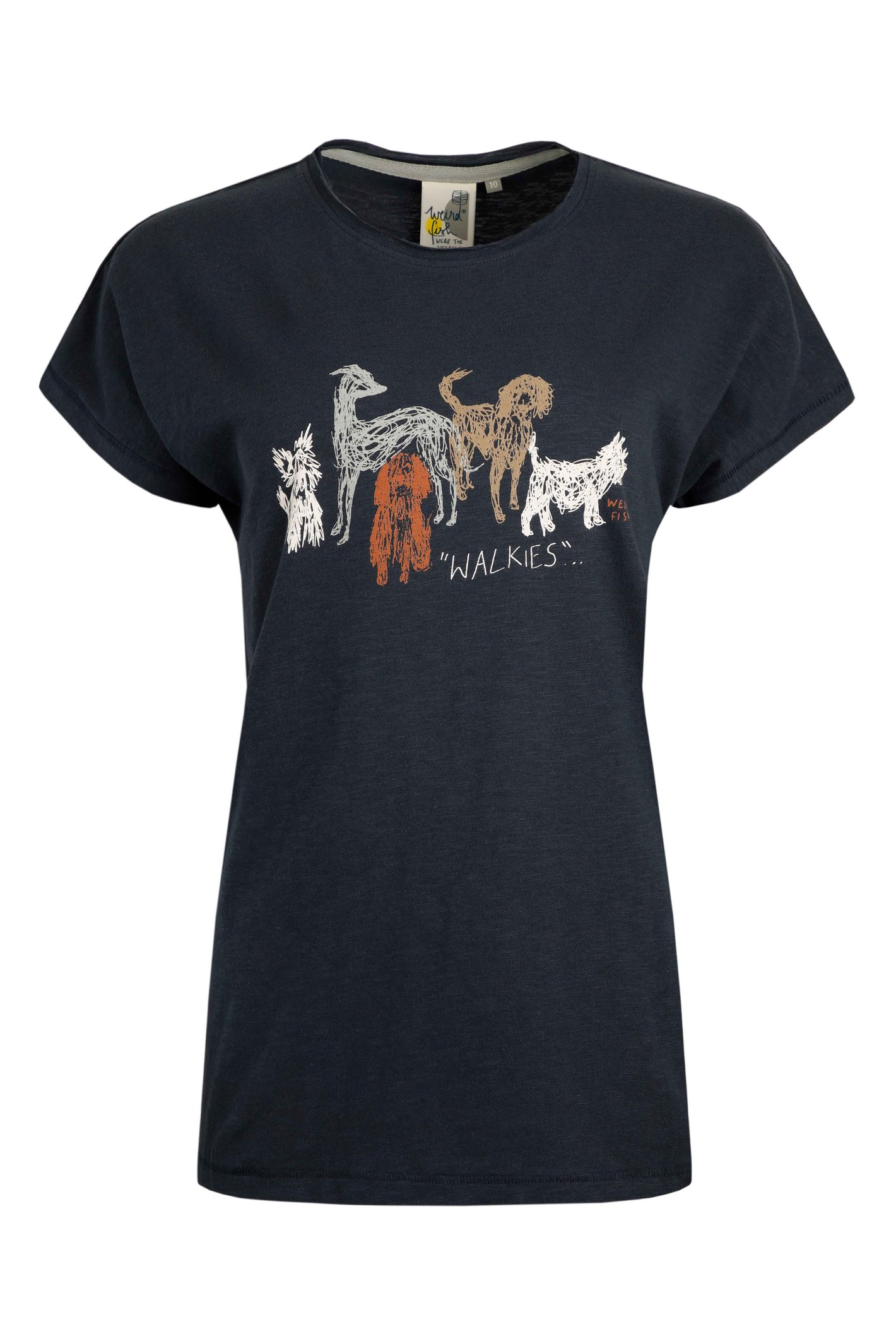Weird Fish Walkies Organic Cotton Slub T-Shirt - Picture 10 of 15