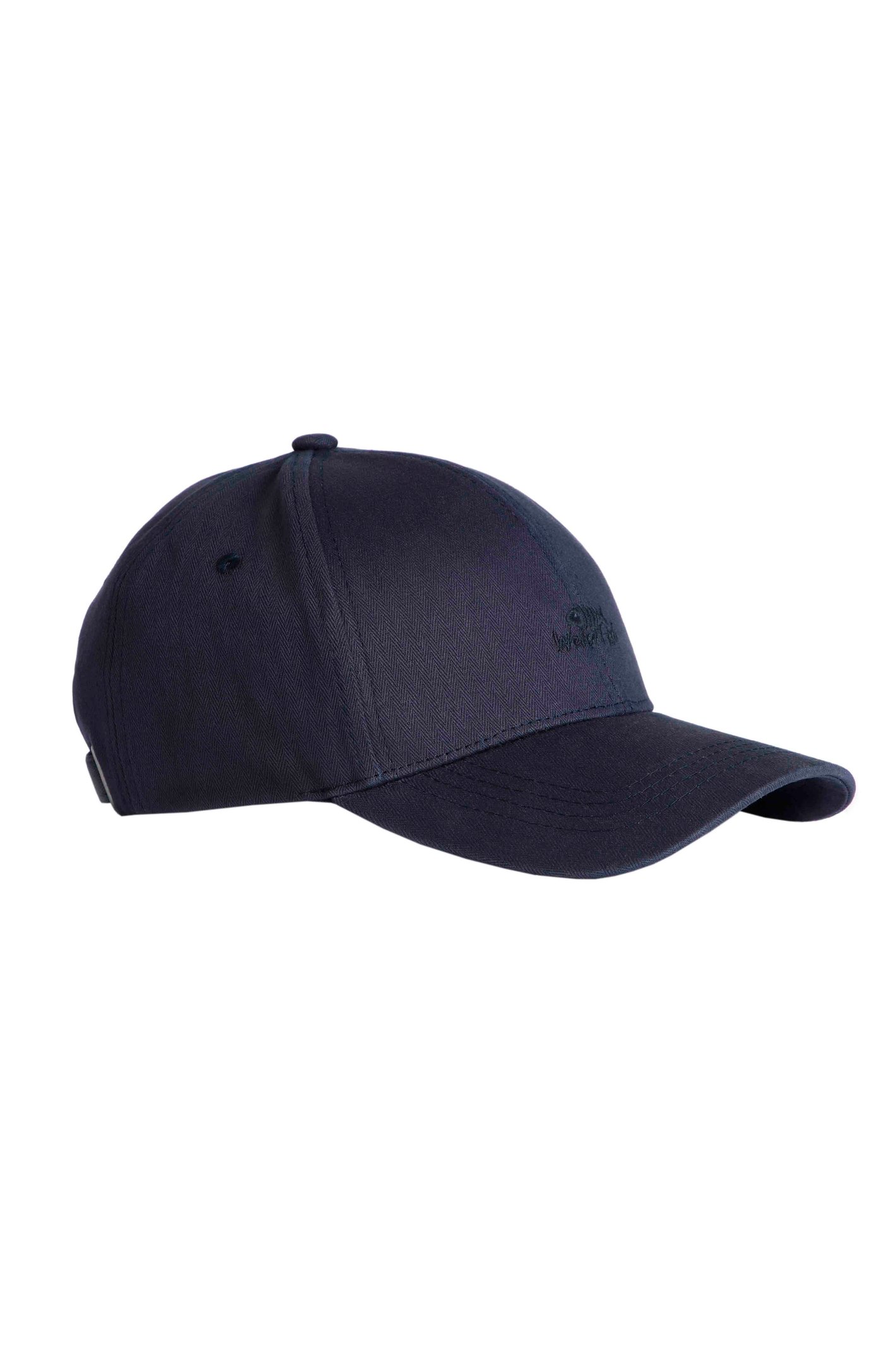 Weird Fish Scarfell Unisex Washed Branded Cap Navy Size ONE
