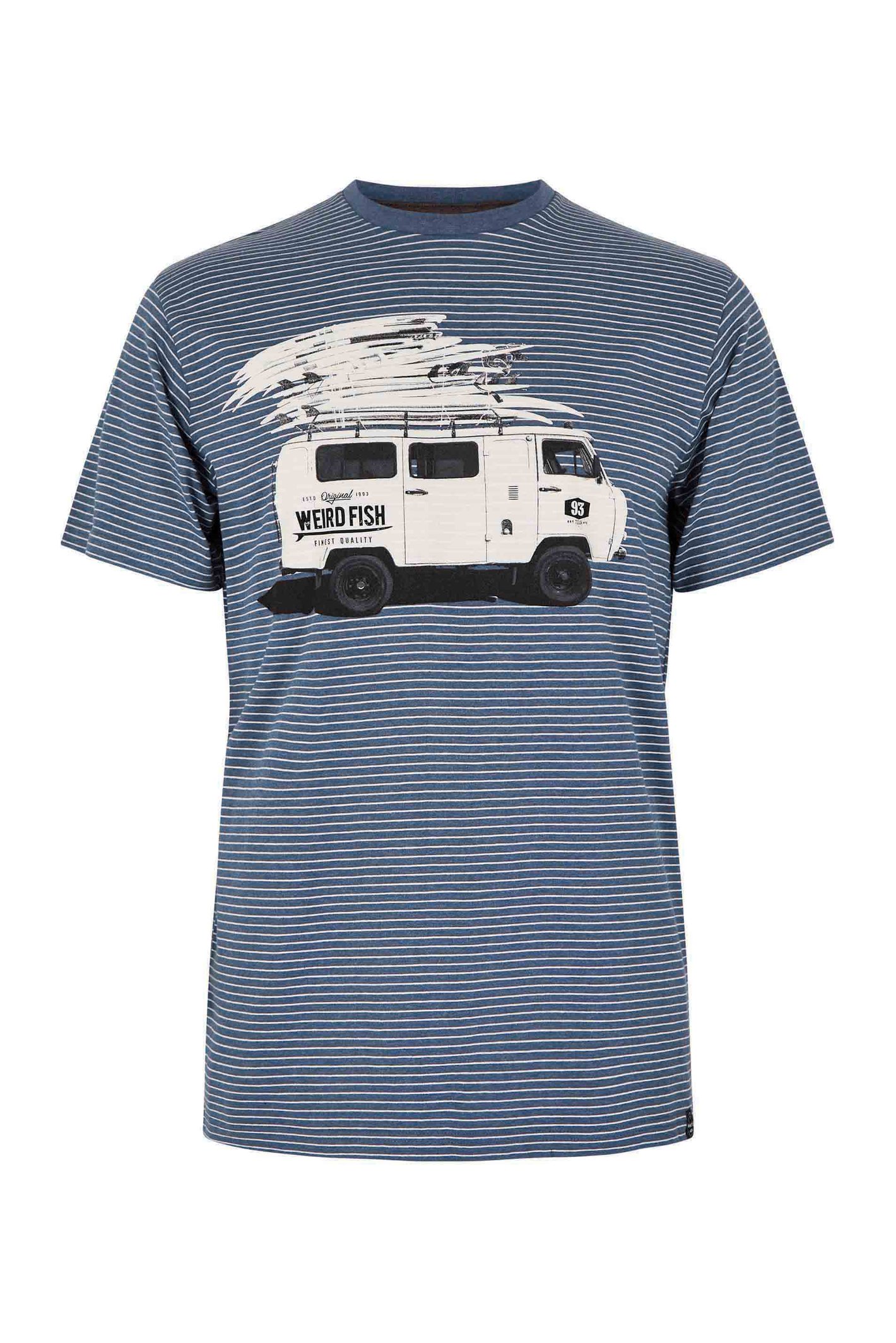 Weird Fish Road Trip Eco Graphic T-Shirt Ensign Blue Size M