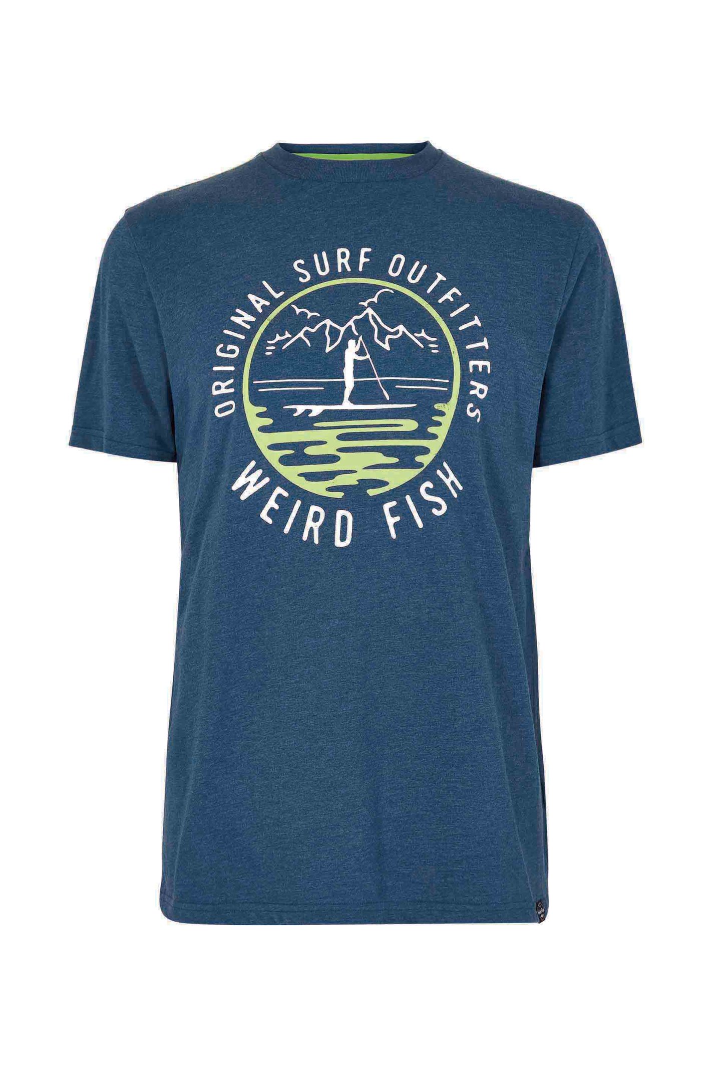 Weird Fish Paddle Eco Graphic T-Shirt Ensign Blue Size 3XL