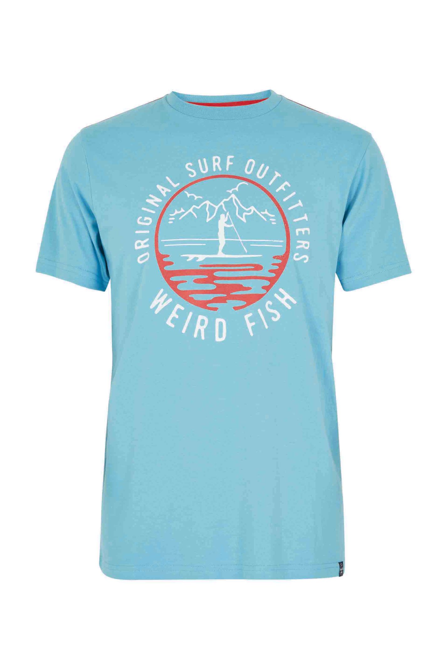 Weird Fish Paddle Eco Graphic T-Shirt Sky Blue Size S