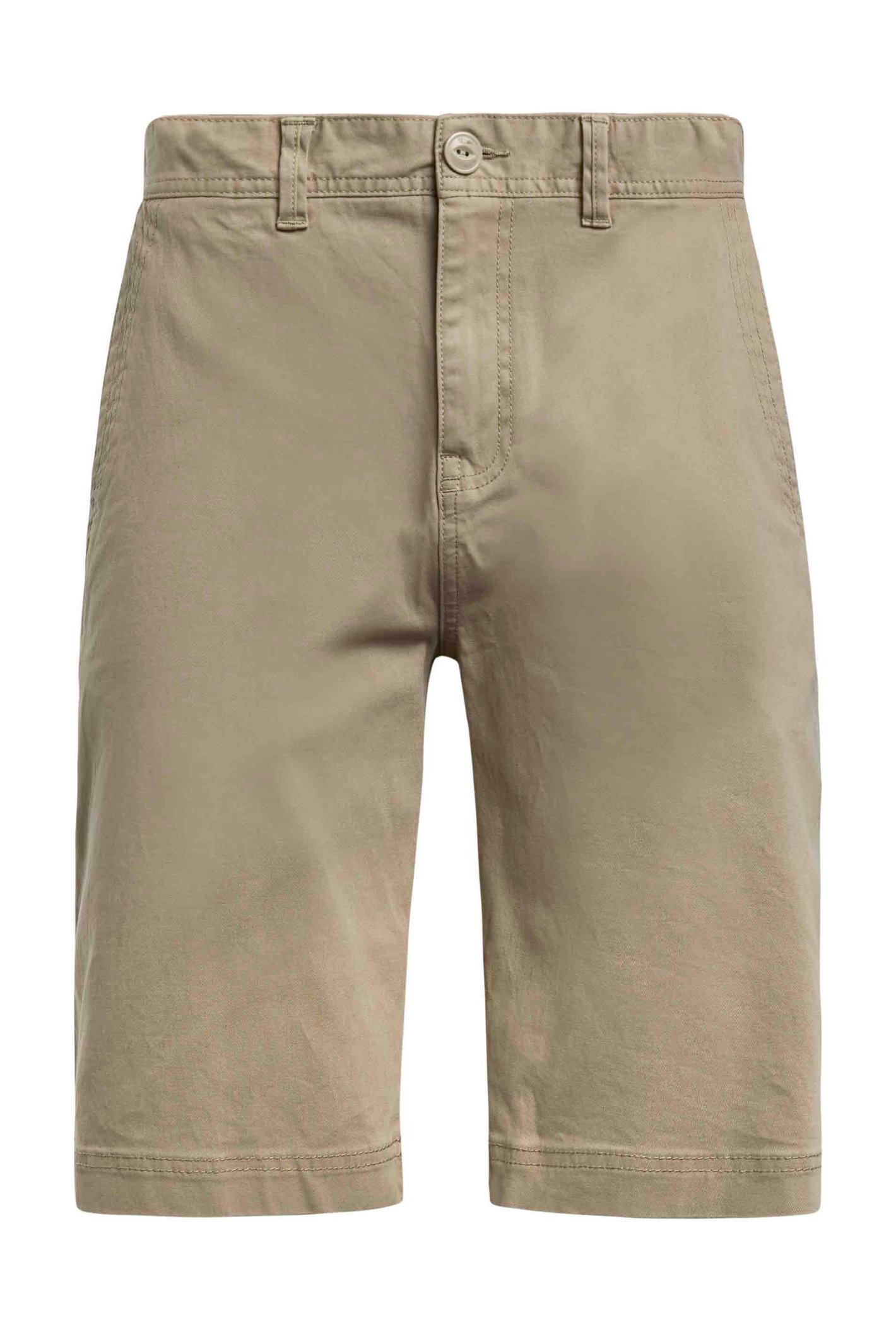 Weird Fish Rayburn Flat Front Shorts Taupe Grey Size 40
