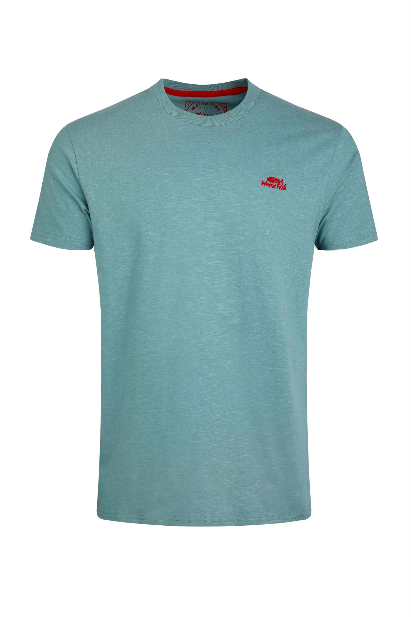 Weird Fish Fished Organic Cotton Branded T-Shirt Mineral Blue Size XL
