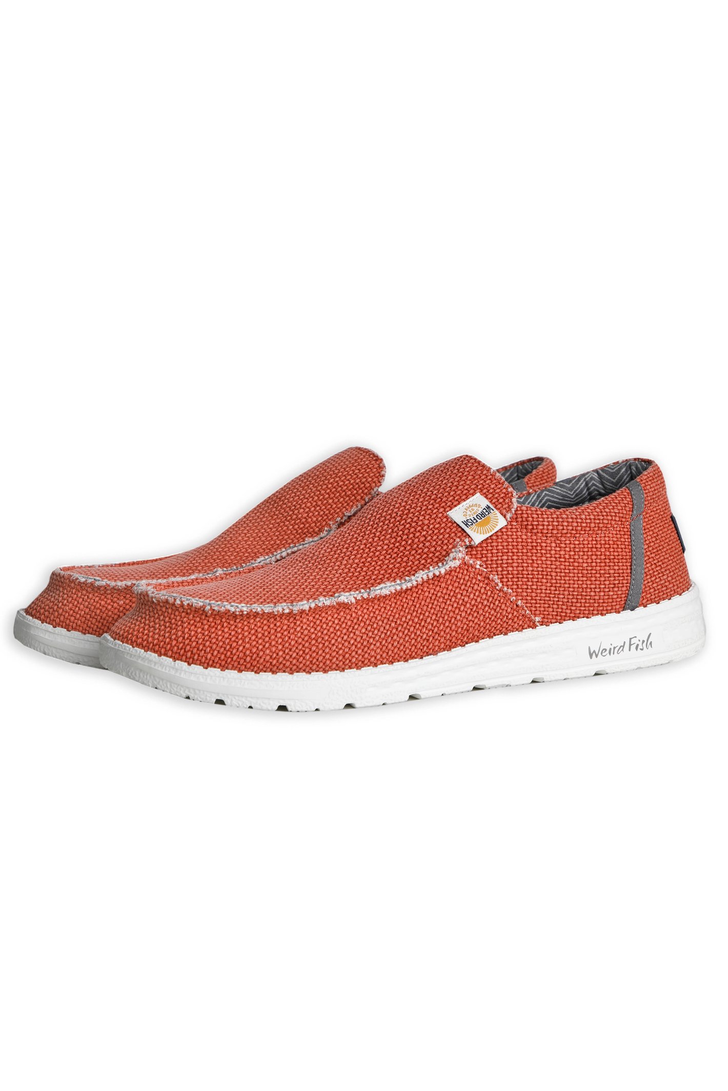 Weird Fish Sole Lace Slip On Shoes Rust Size 8