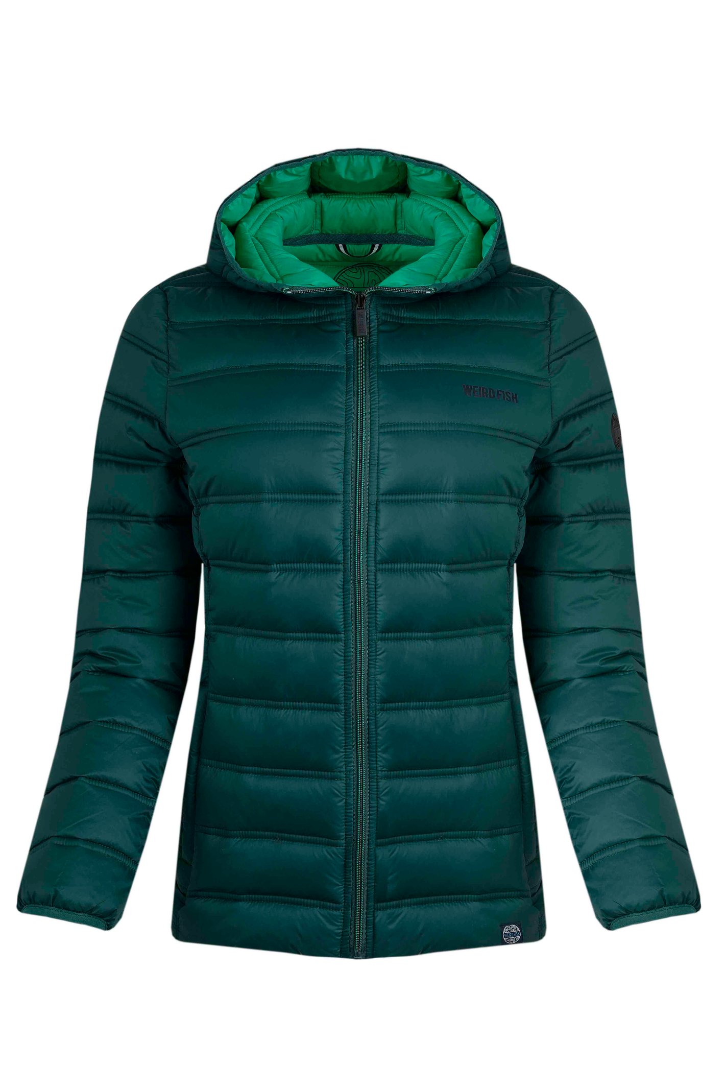 Weird Fish Eshka Lightweight Padded Jacket Cedar Green Size 22