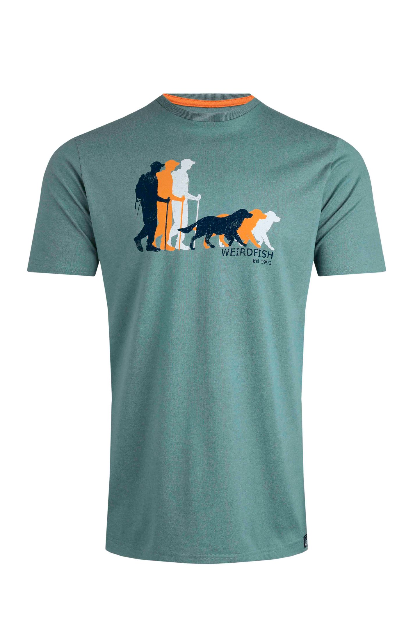 Weird Fish Man's Best Friend Eco Graphic T-Shirt Mineral Blue Size 2XL