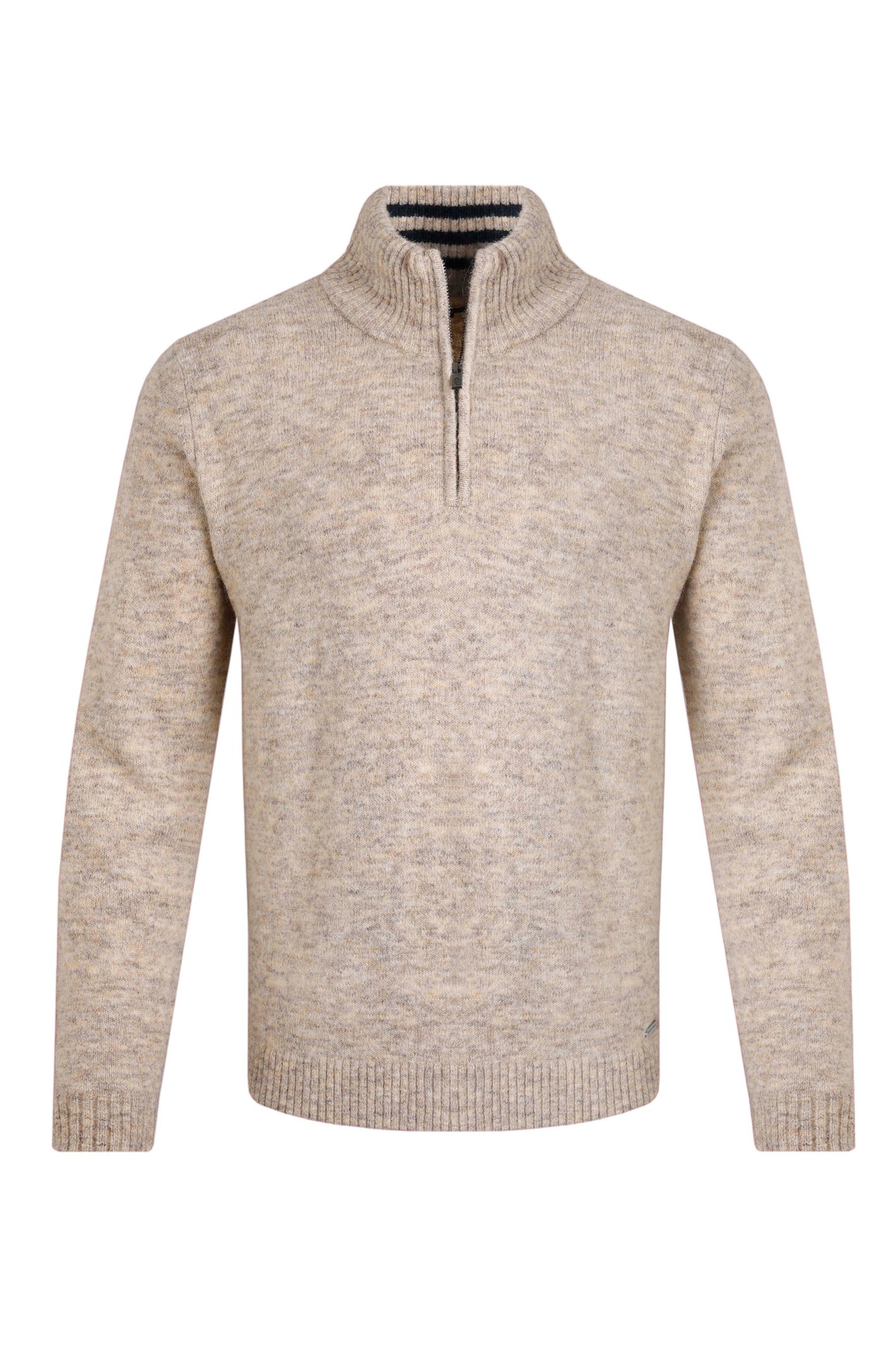 Weird Fish Helmsdale Eco 1/4 Zip Jumper Ecru Size 5XL