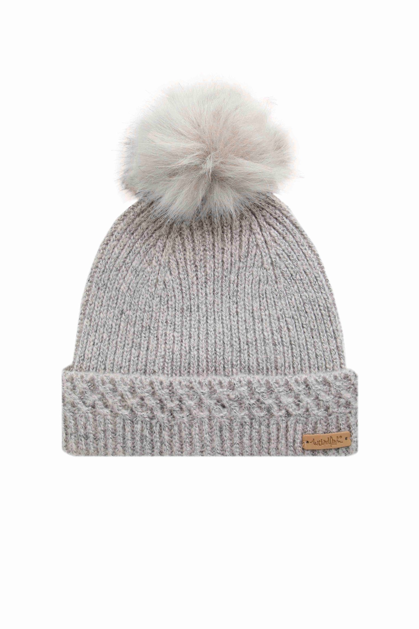 Weird Fish Tongass Eco Bobble Hat Pearl Grey Size ONE