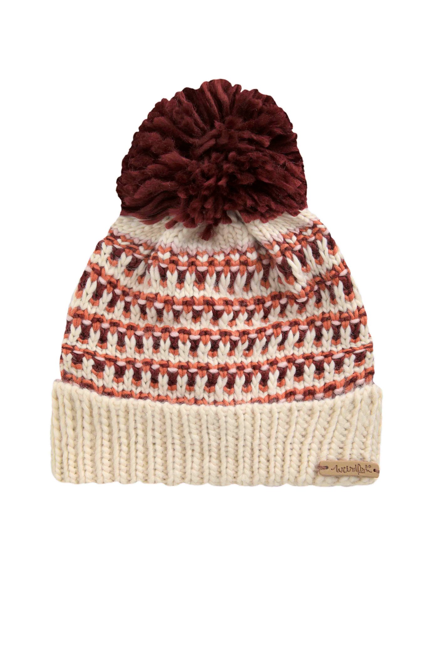 Weird Fish Zuki Eco Bobble Hat  Light Cream Size ONE