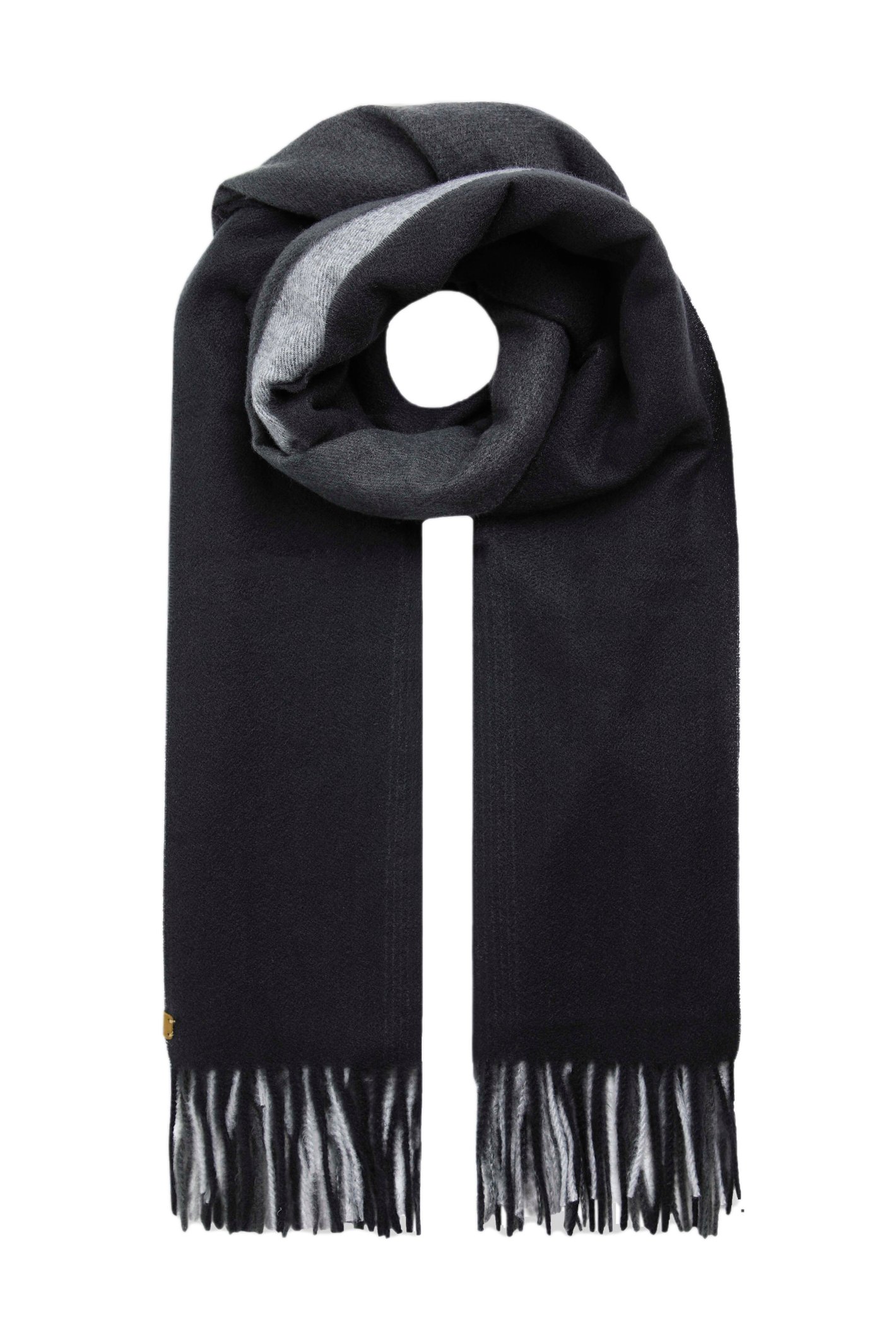 Weird Fish Oban Eco Ombre Scarf Anthracite Size ONE