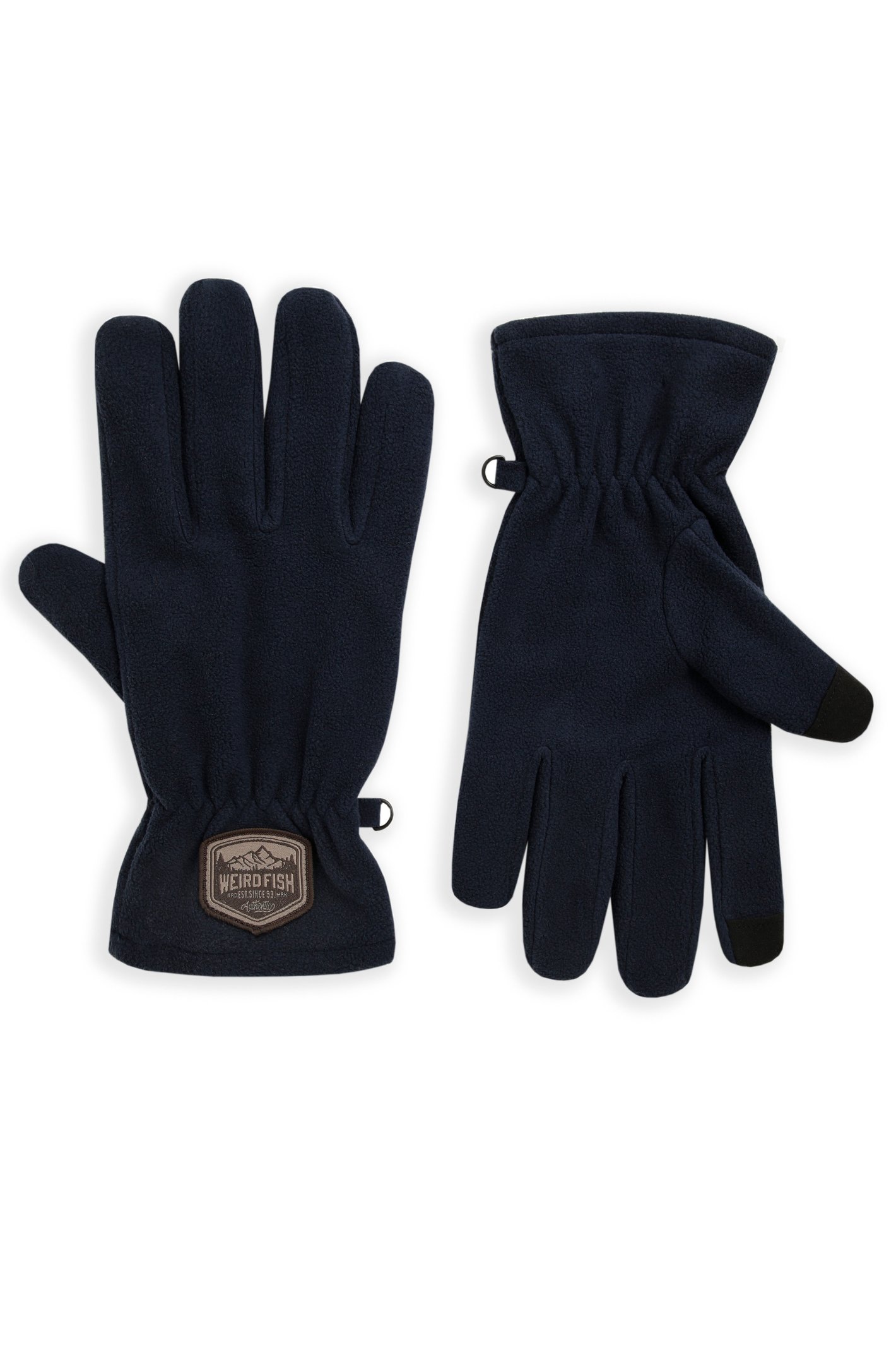 Weird Fish Tayport Microfleece Gloves Navy Size L/XL