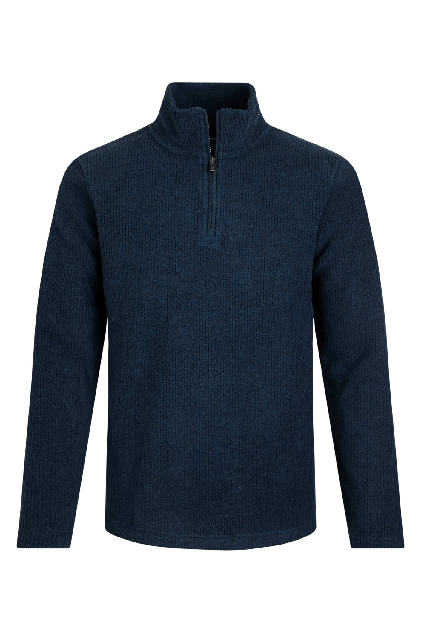 Weird Fish Newport 1/4 Zip Rib Fleece  Federal Blue Size 5XL