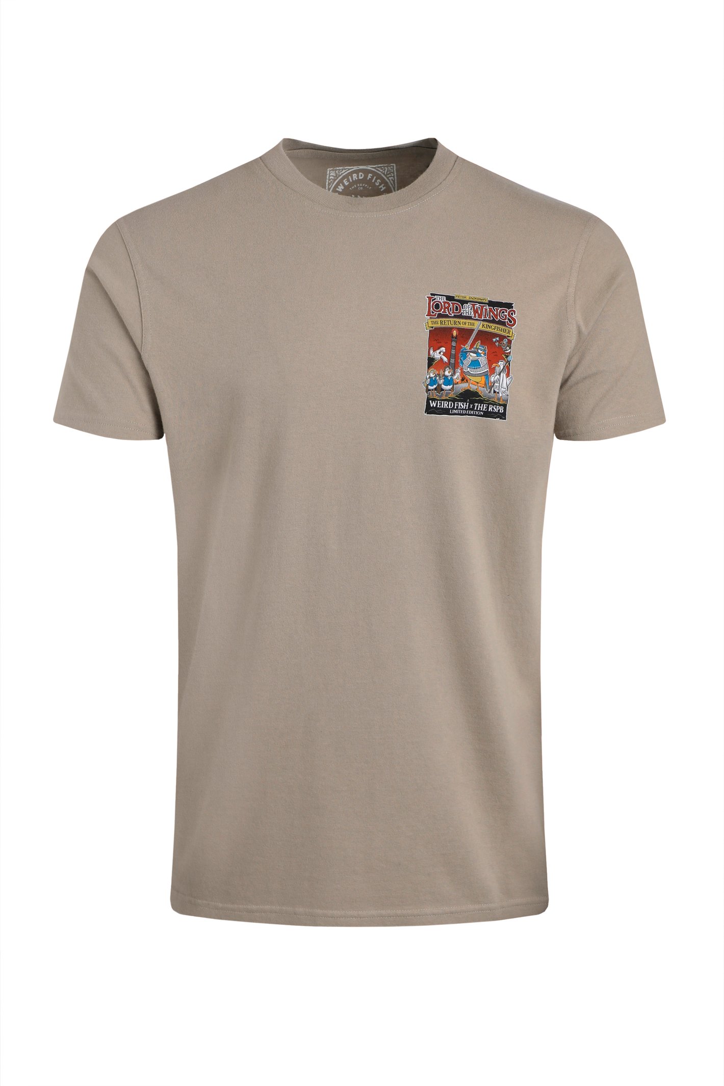 Weird Fish The Lord of The Wings Back Print RSPB Collaboration Artist T-Shirt Flint Stone Size S