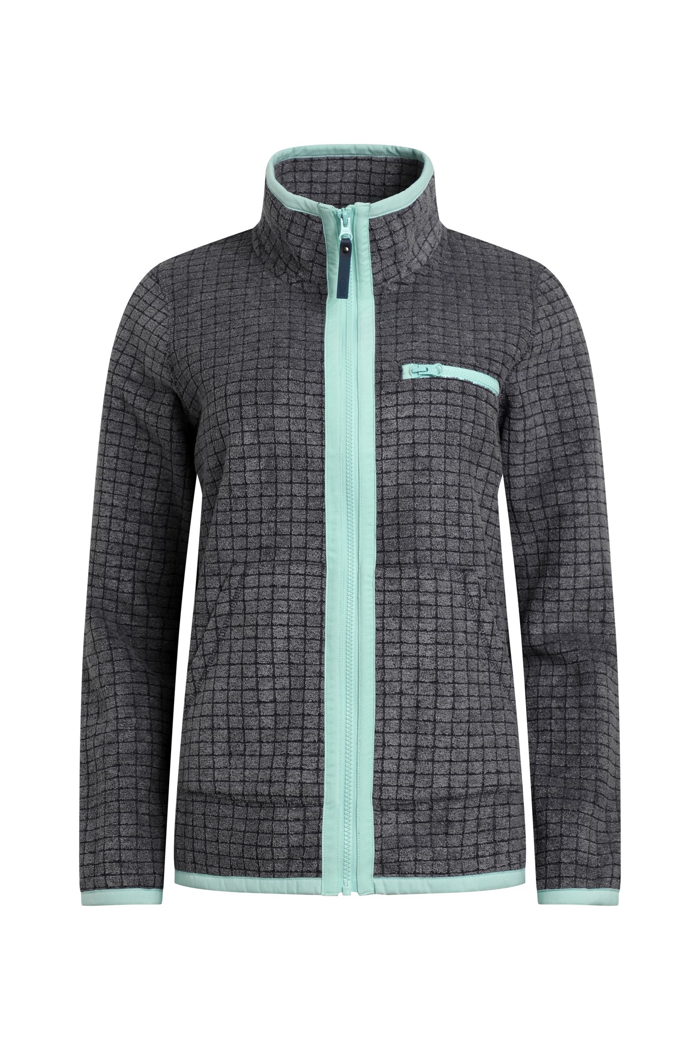 Weird Fish Tilly Eco Full Zip Grid Fleece Navy Size 8