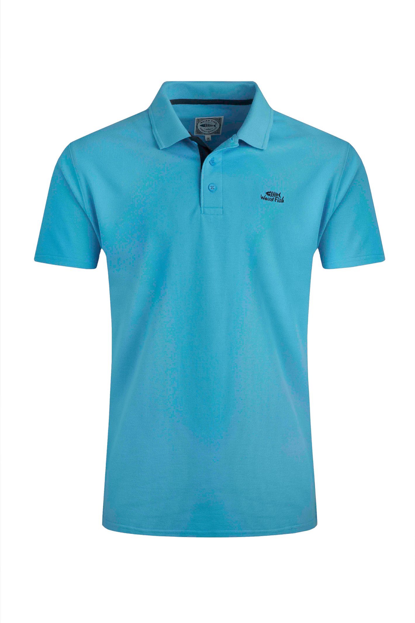 Weird Fish Miles Organic Cotton Pique Polo Oceano Size 3XL