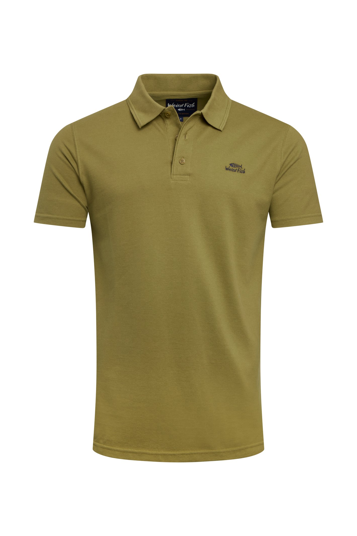 Weird Fish Giles Pique Polo Shirt Pear Size 2XL