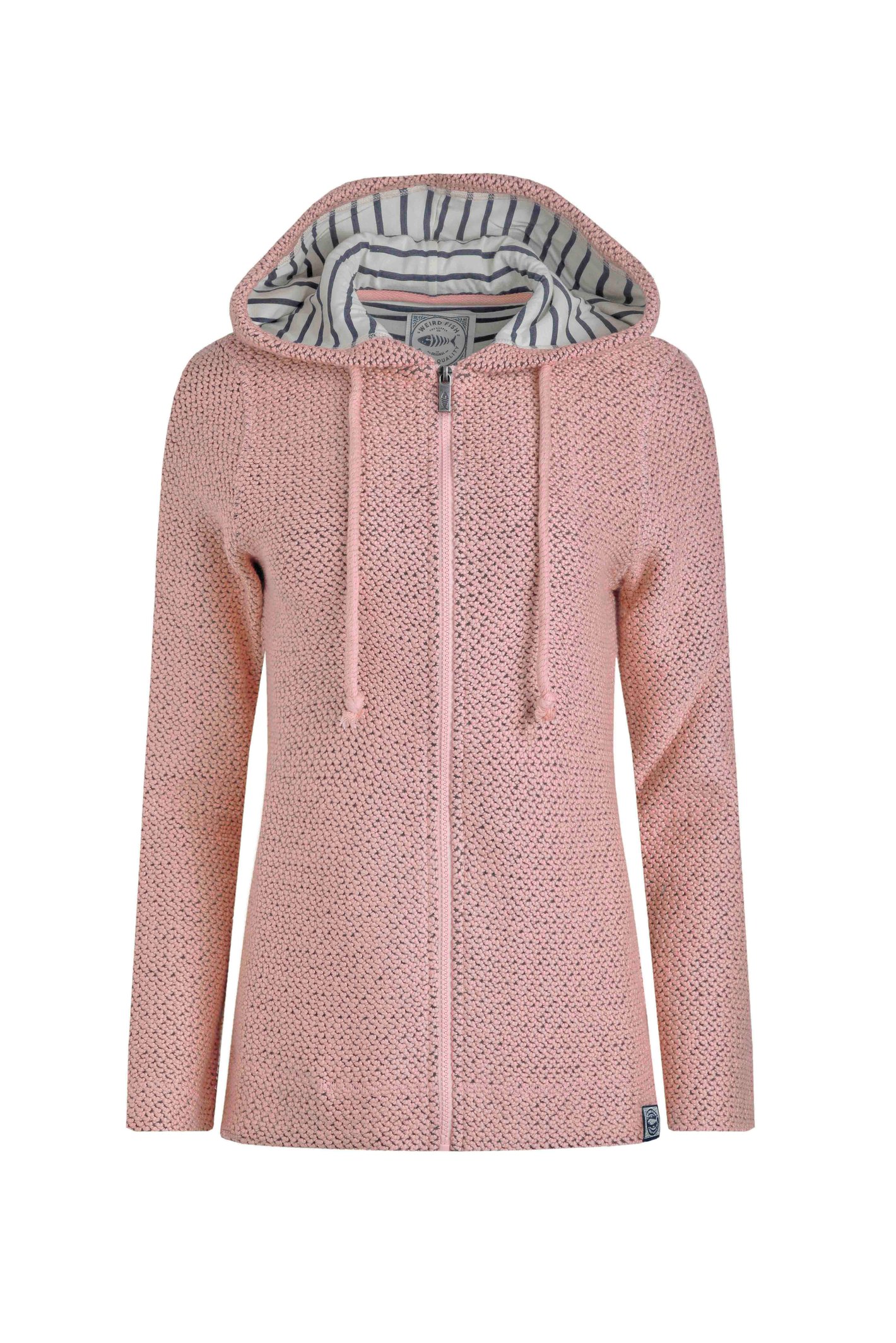 Weird Fish Chicoa Full Zip Eco Macaroni Hoodie Pink Size 22