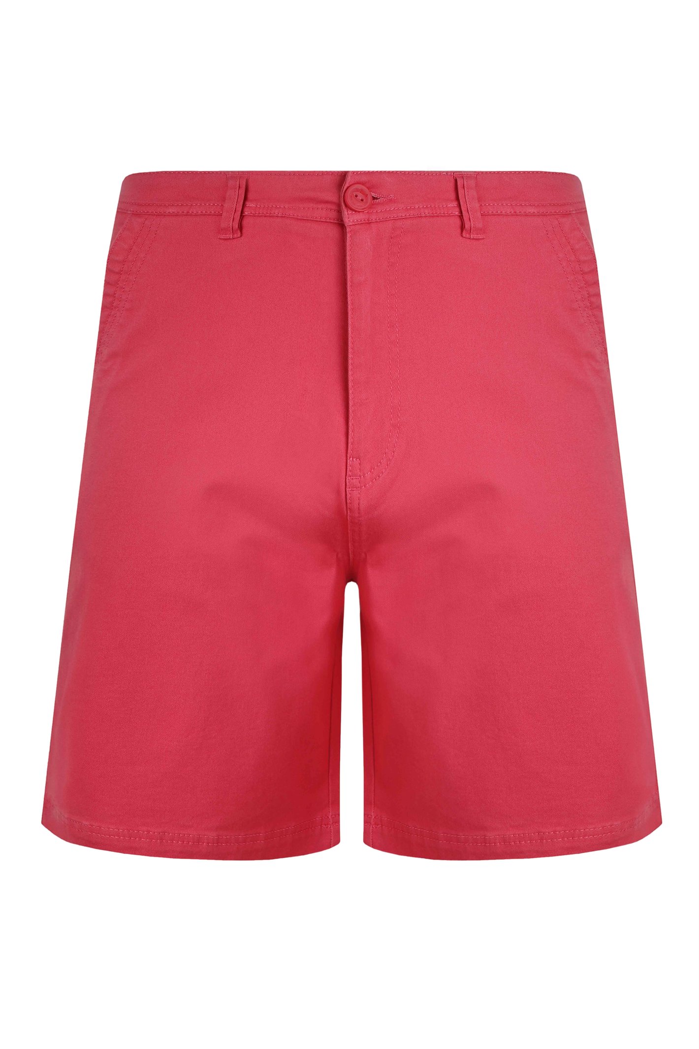 Weird Fish Rayburn Organic Cotton Flat Front Shorts  Dark Pink Size 34