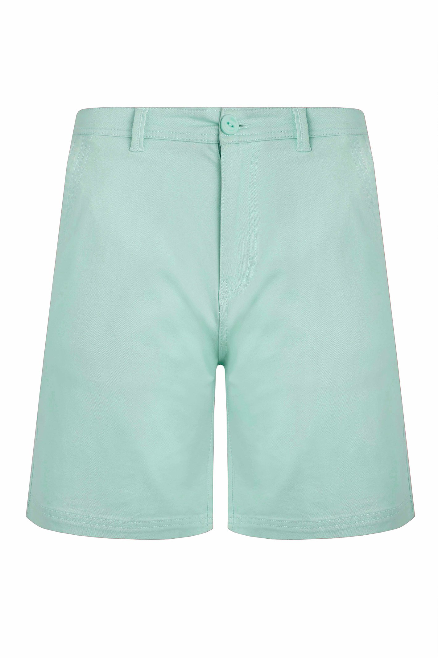 Weird Fish Rayburn Organic Cotton Flat Front Shorts  Seafoam Size 40